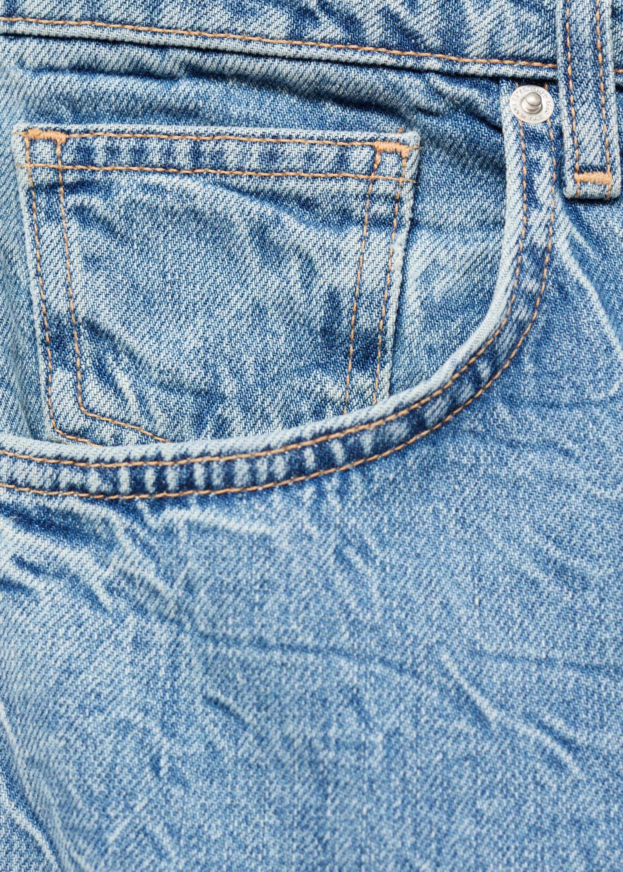 Mid-rise straight jeans - Details of the article 8
