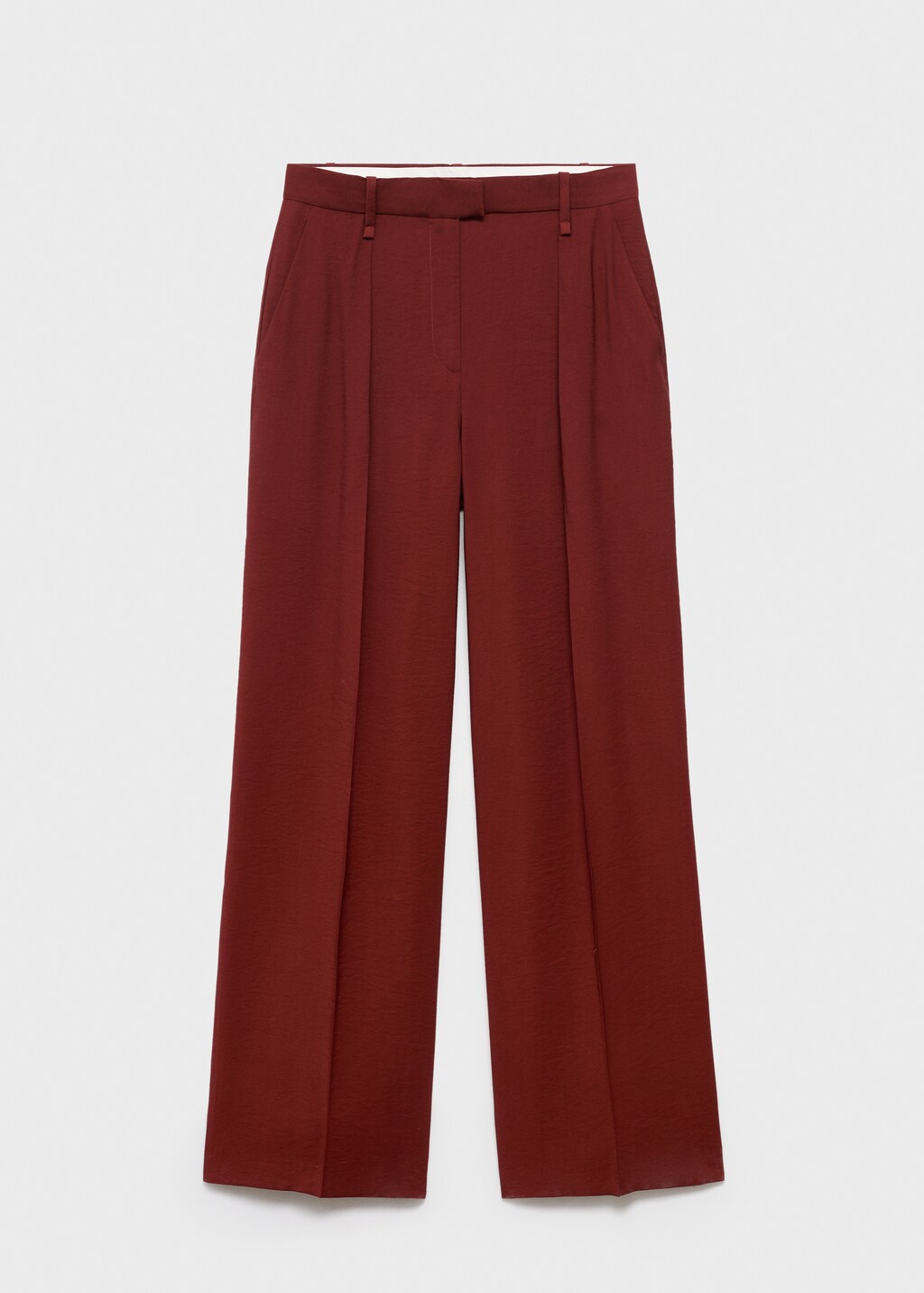 Straight-fit pleated pants - image 5