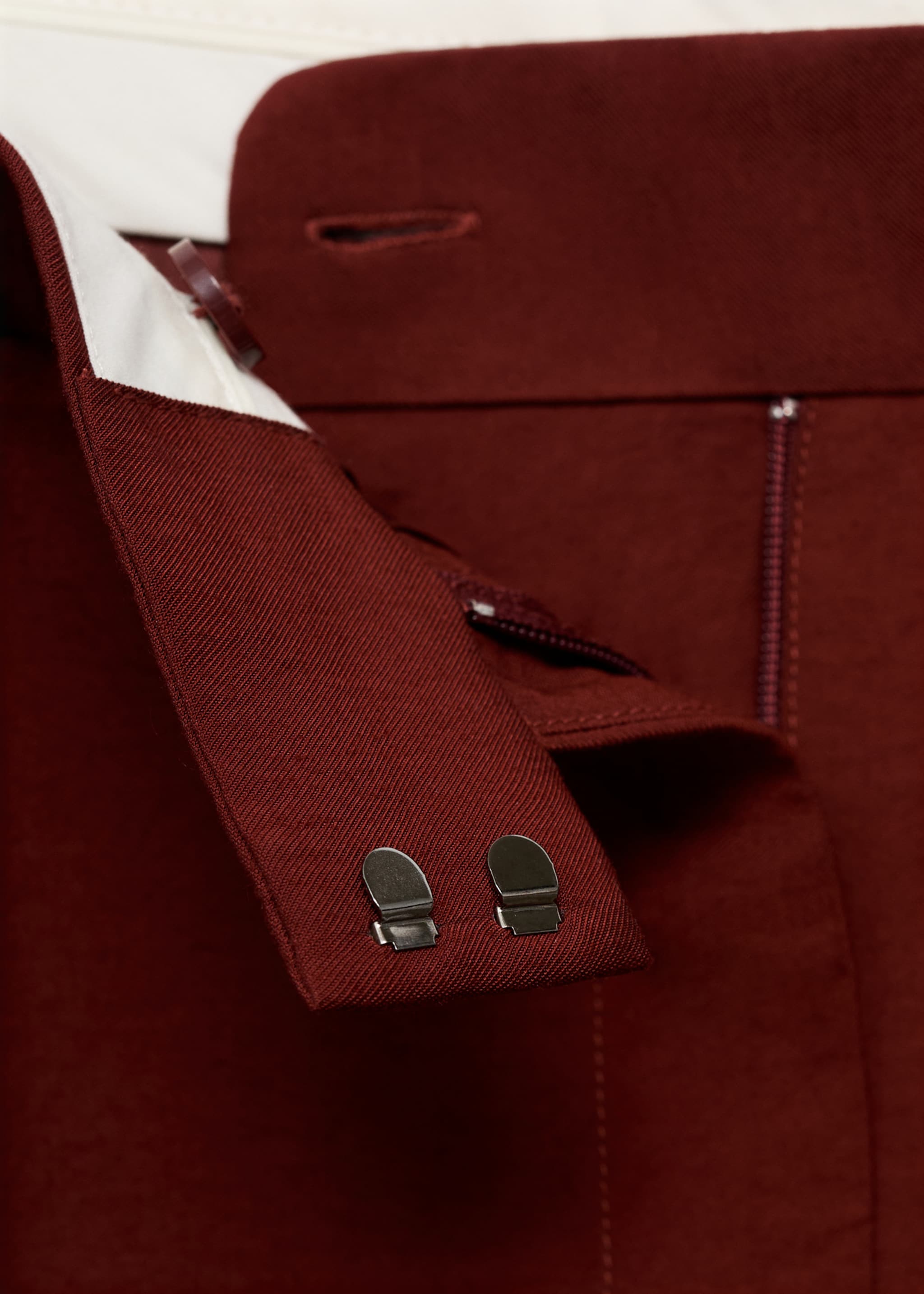 Straight-fit pleated trousers - Details of the article 0