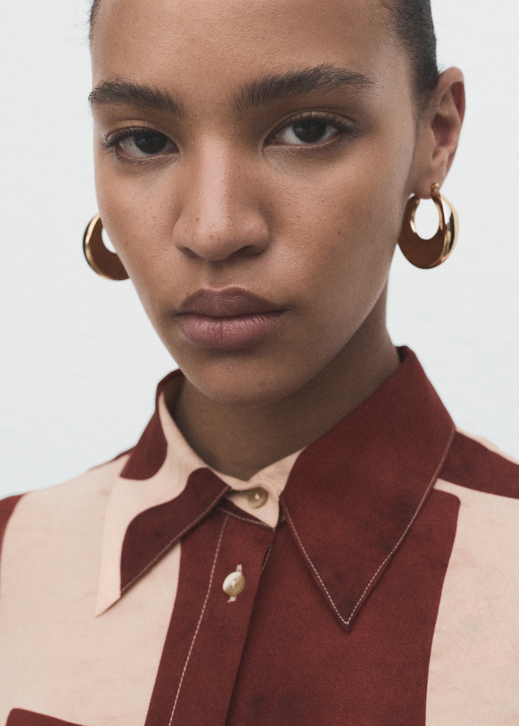 Geometric print shirt