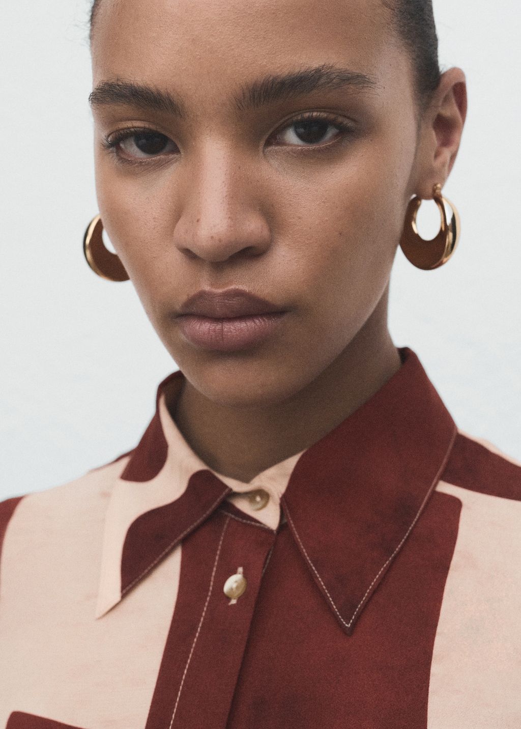 Geometric print shirt