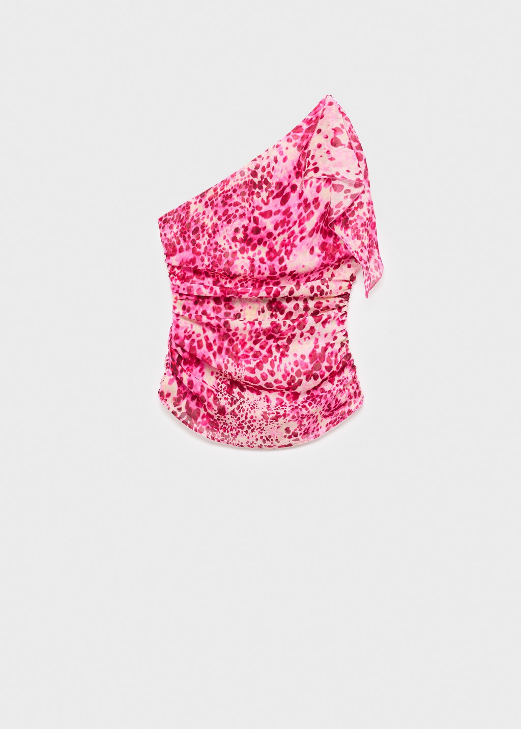 Mango Asymmetric printed top