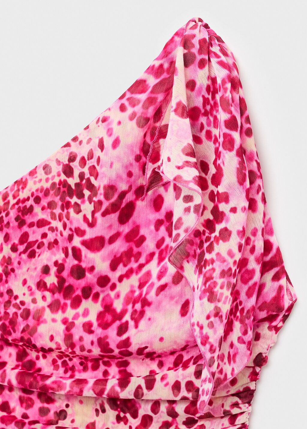 Mango Asymmetric printed top