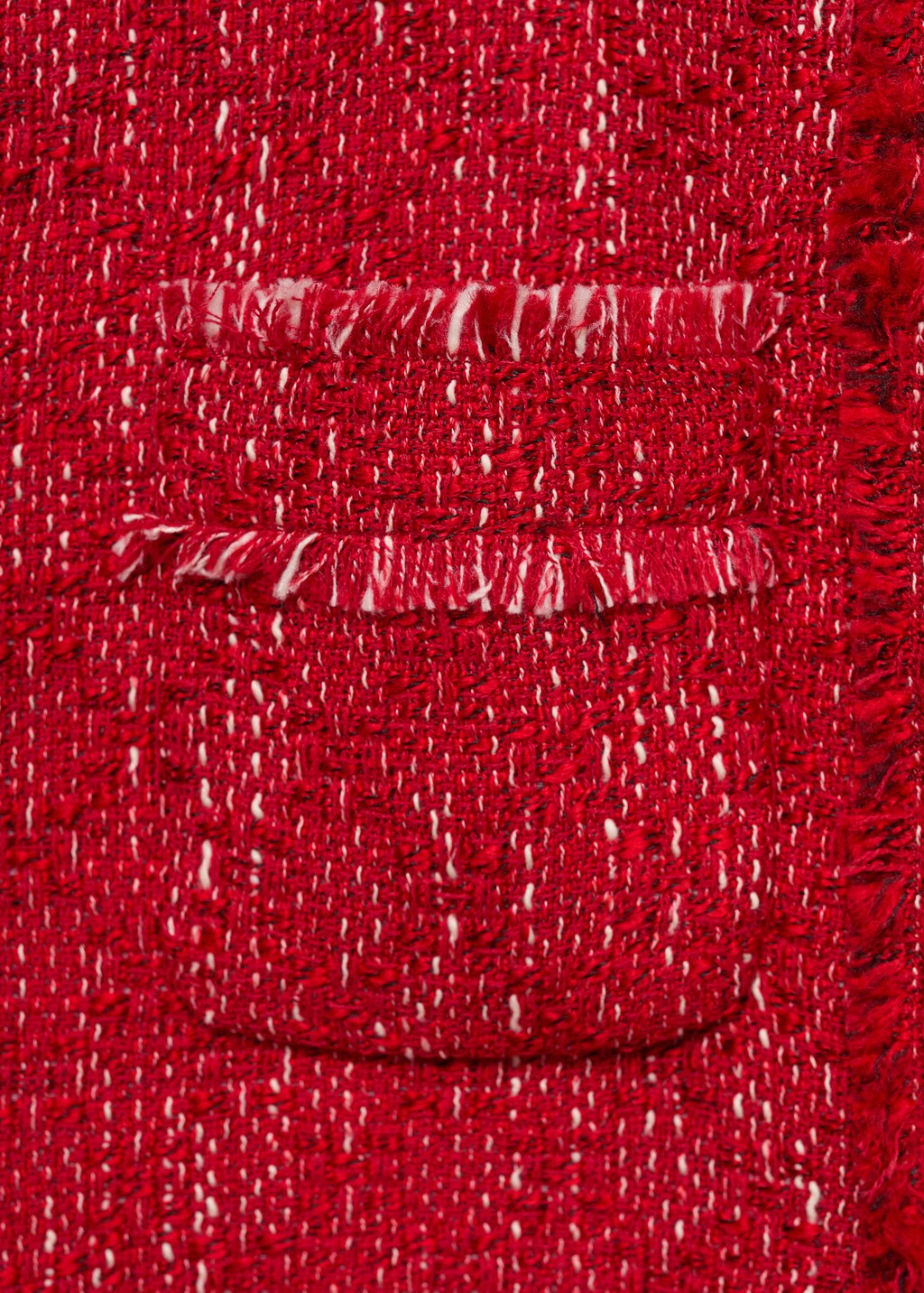 Mango Tweed jacket with frayed ends