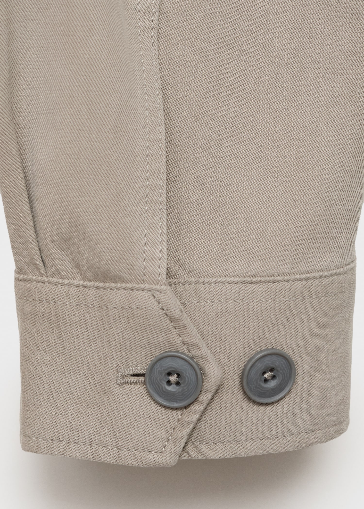 Chaqueta algodón recta botones - Detalle del artículo 0