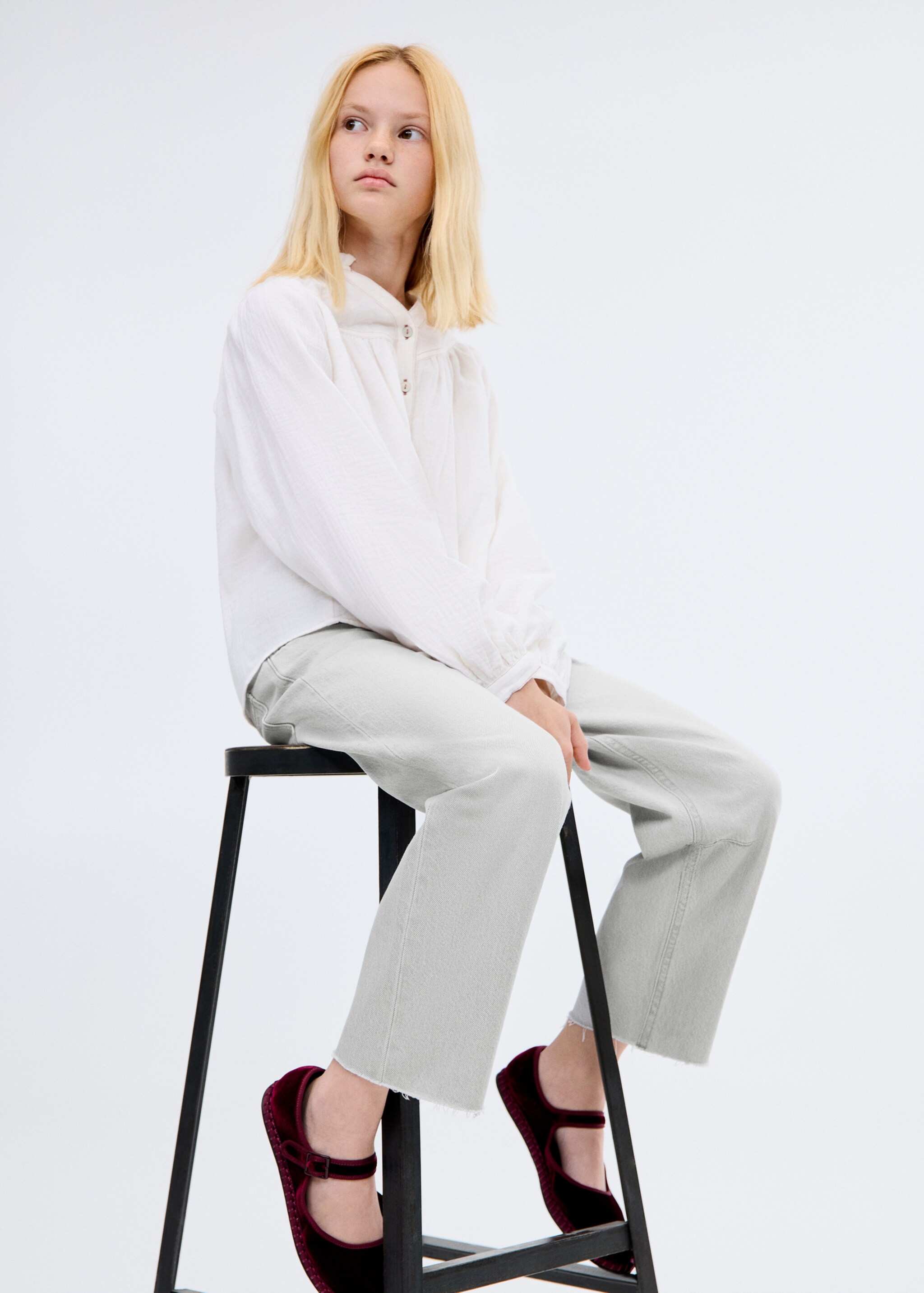 Mid-rise balloon jeans - Details of the article 1