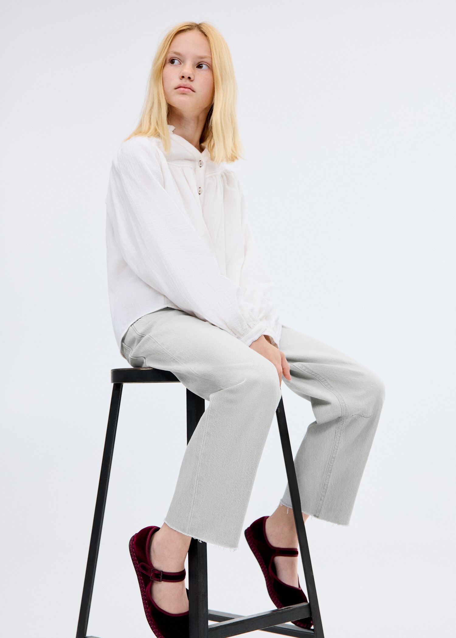 Mid-rise balloon jeans - Details of the article 1