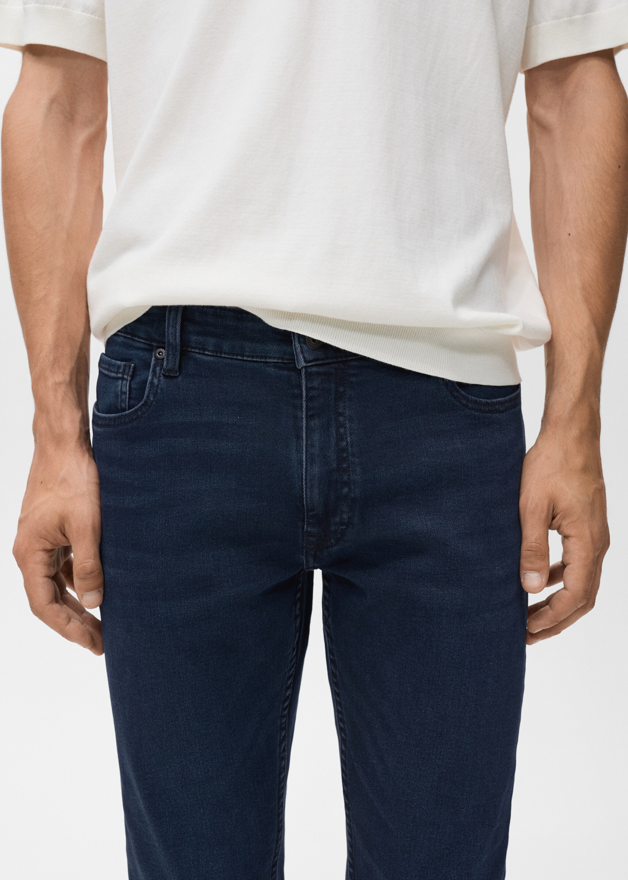 Jude skinny-fit jeans - Details of the article 1, Deep Dark Blue. Ref: 17054409-00.