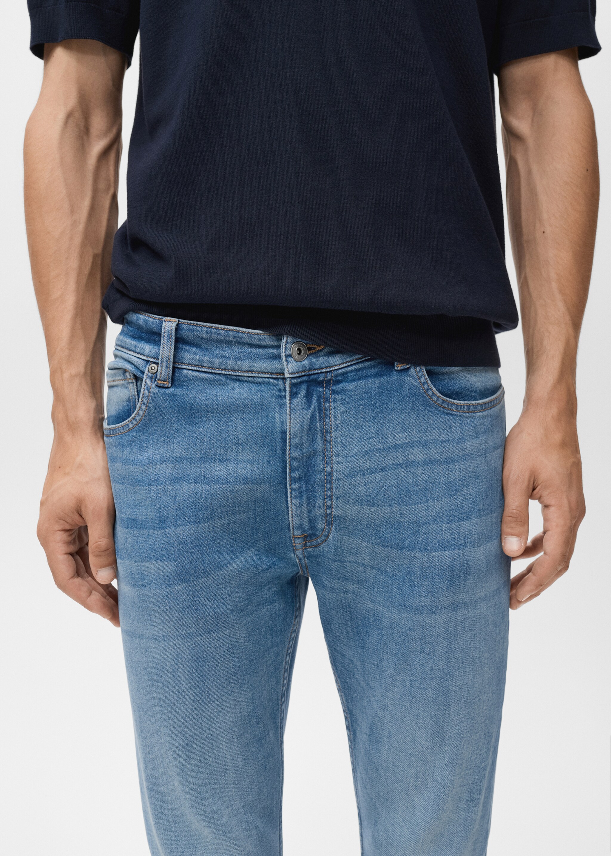 Jean Jude skinny-fit - Détail de l'article 1, Bleu moyen. Ref: 17054410-00.