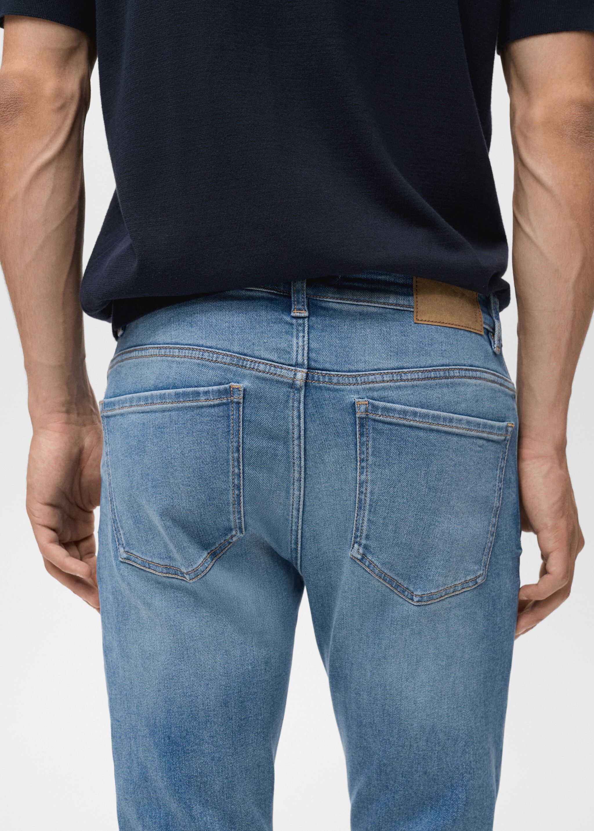 Jean Jude skinny-fit - Détail de l'article 6, Bleu moyen. Ref: 17054410-00.