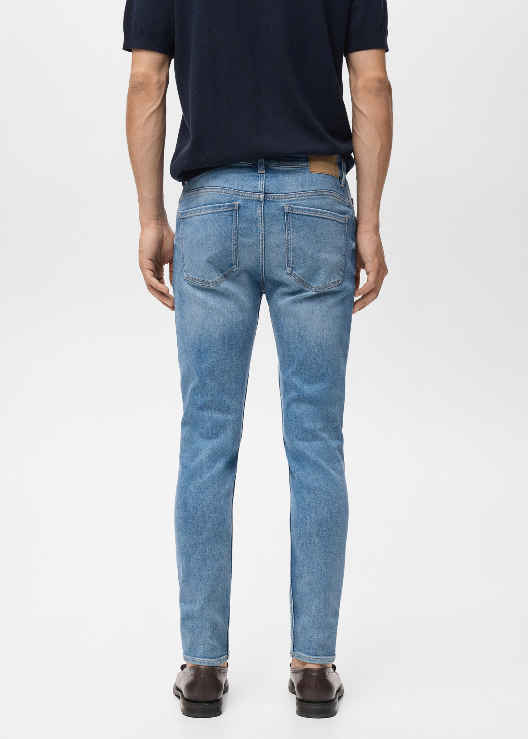 Jean Jude skinny-fit - Verso de l’article, Bleu moyen. Ref: 17054410-00.