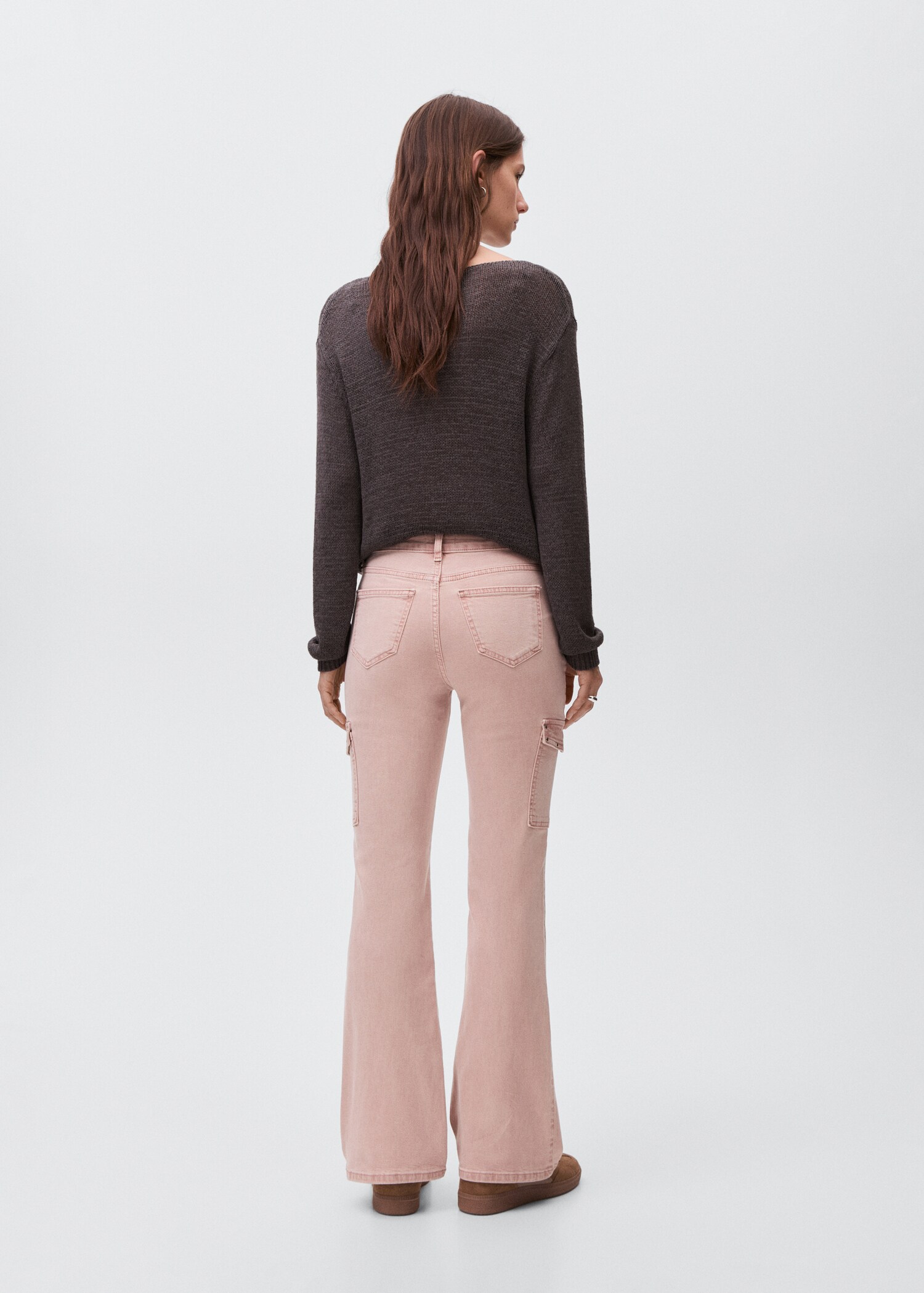 Studded skinny cargo jeans - Reverse of the article