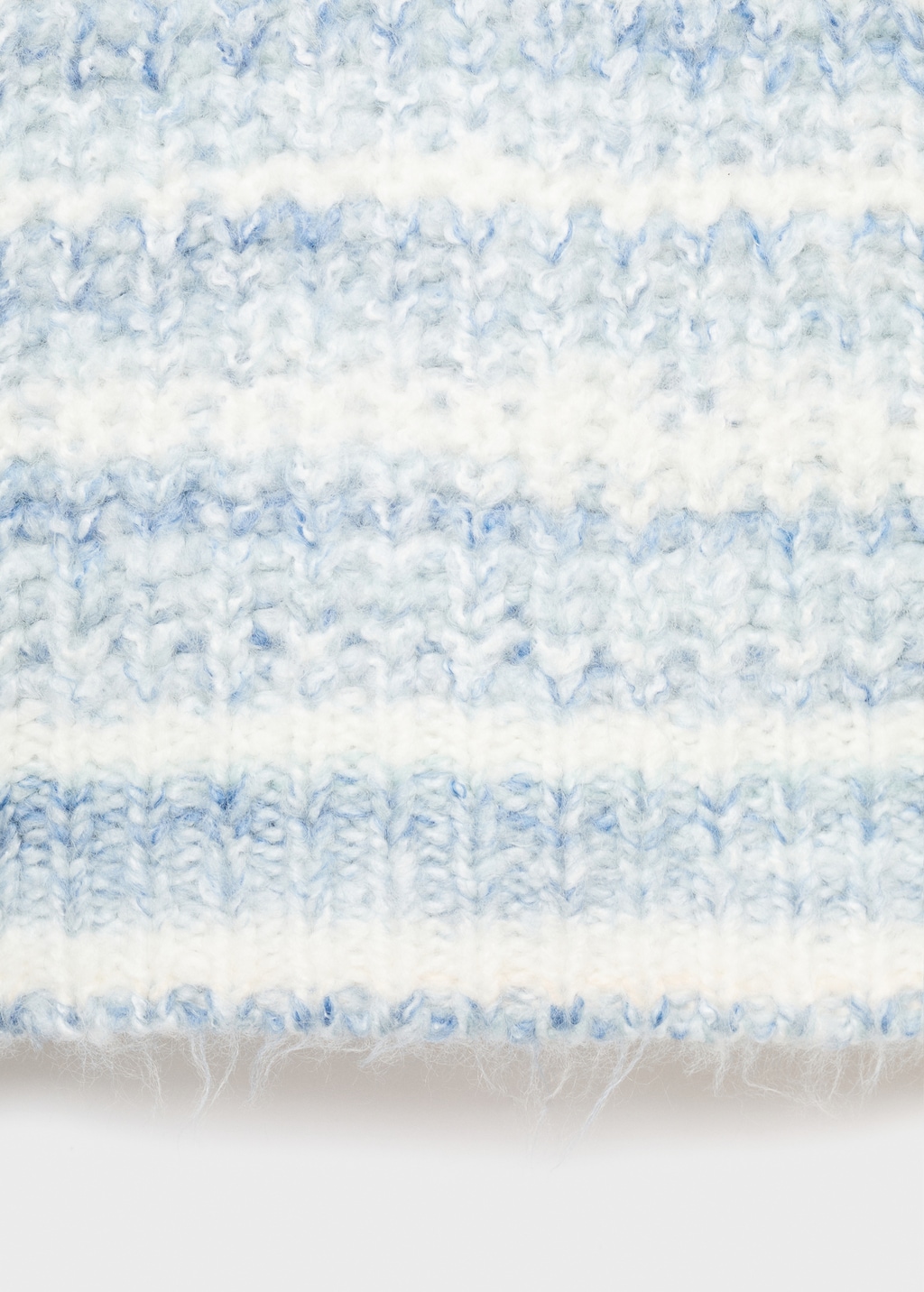 Striped knitted vest