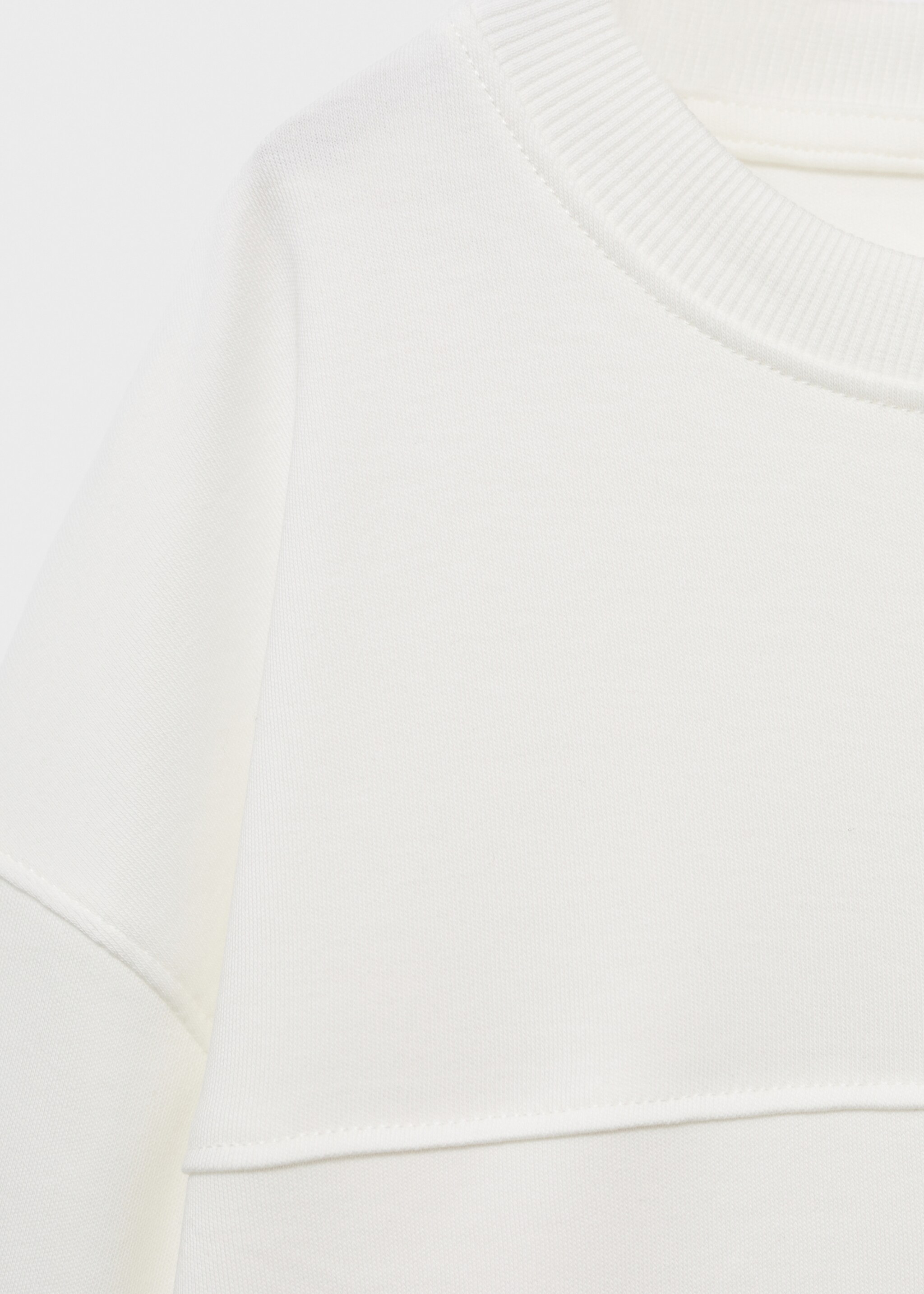 T-shirt with pocket seam - Details of the article 0, Off White. Ref: 17054418-00.