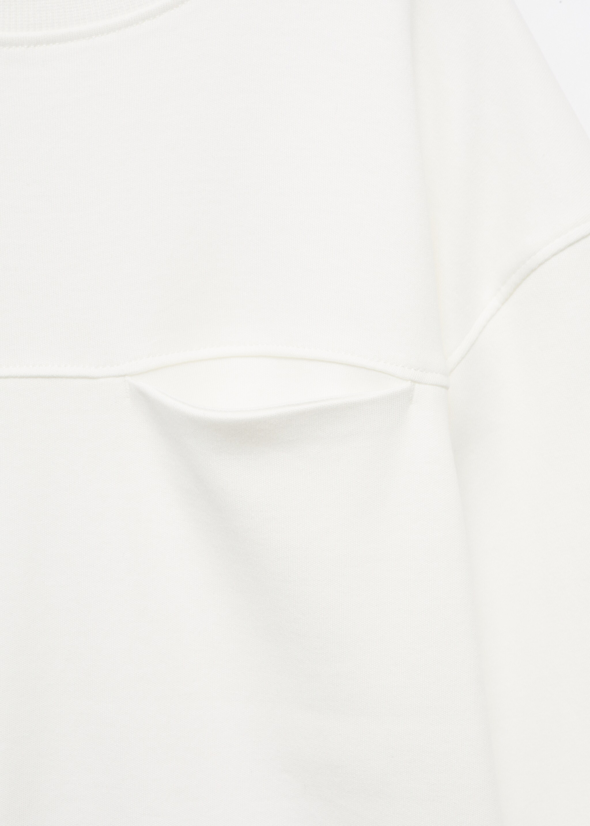 T-shirt with pocket seam - Details of the article 8, Off White. Ref: 17054418-00.