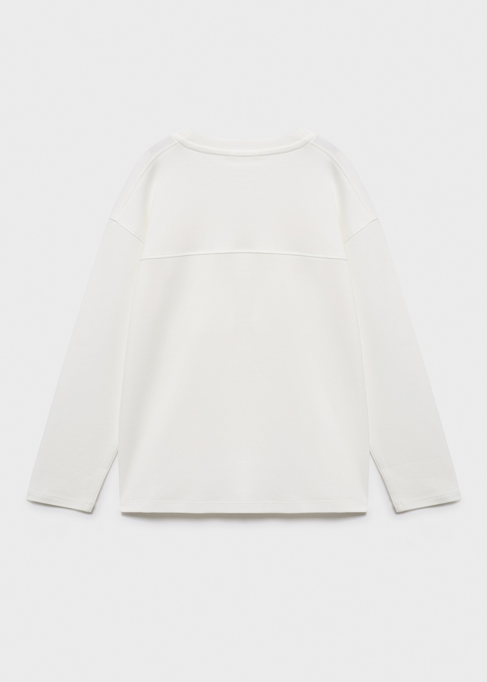 T-shirt with pocket seam - Reverse of the article, Off White. Ref: 17054418-00.