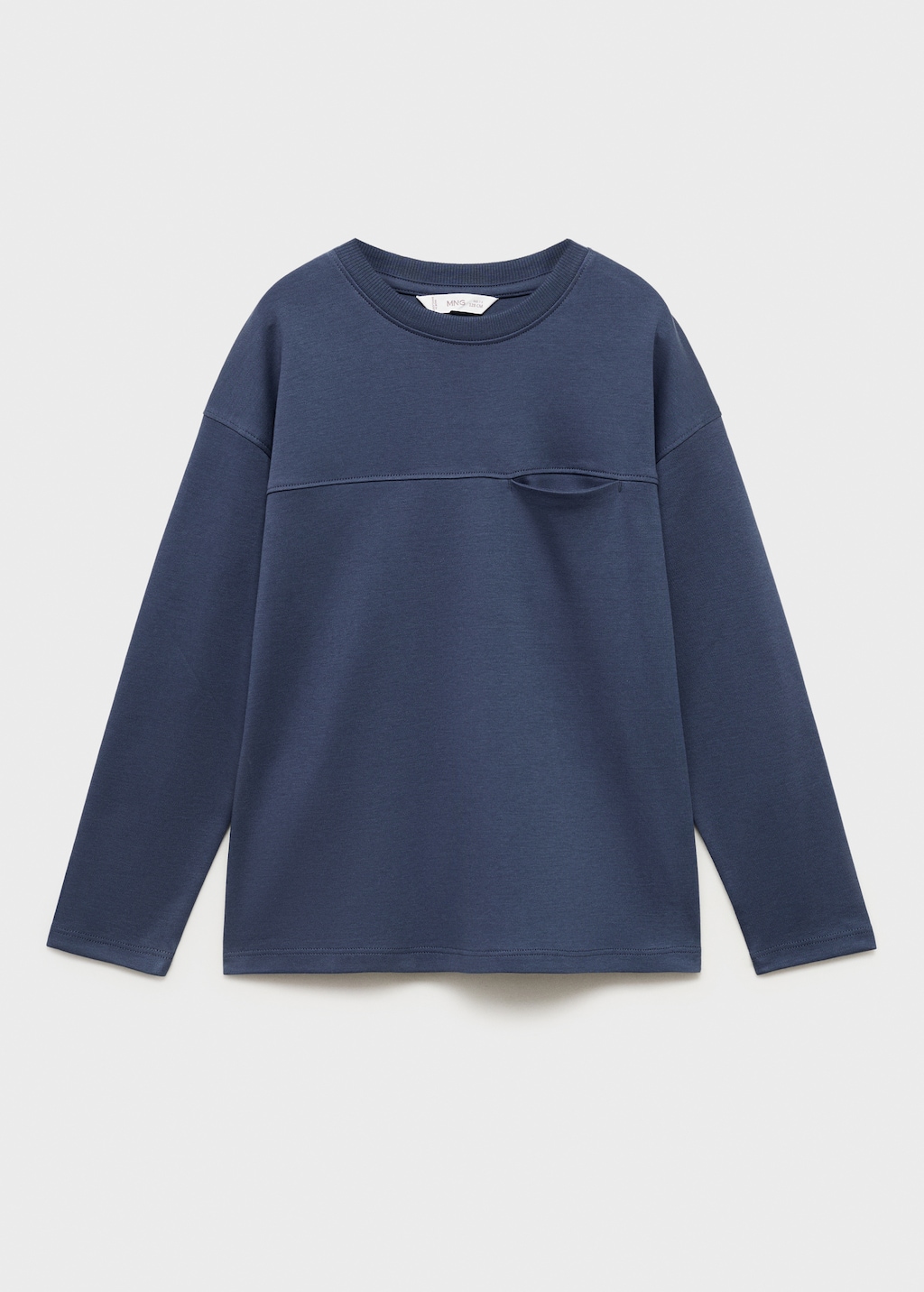 トップス 8 long sleeve t-shits navy CORNER PRINTING | CROSS STITCH 8.1 oz USA cotton long sleeve