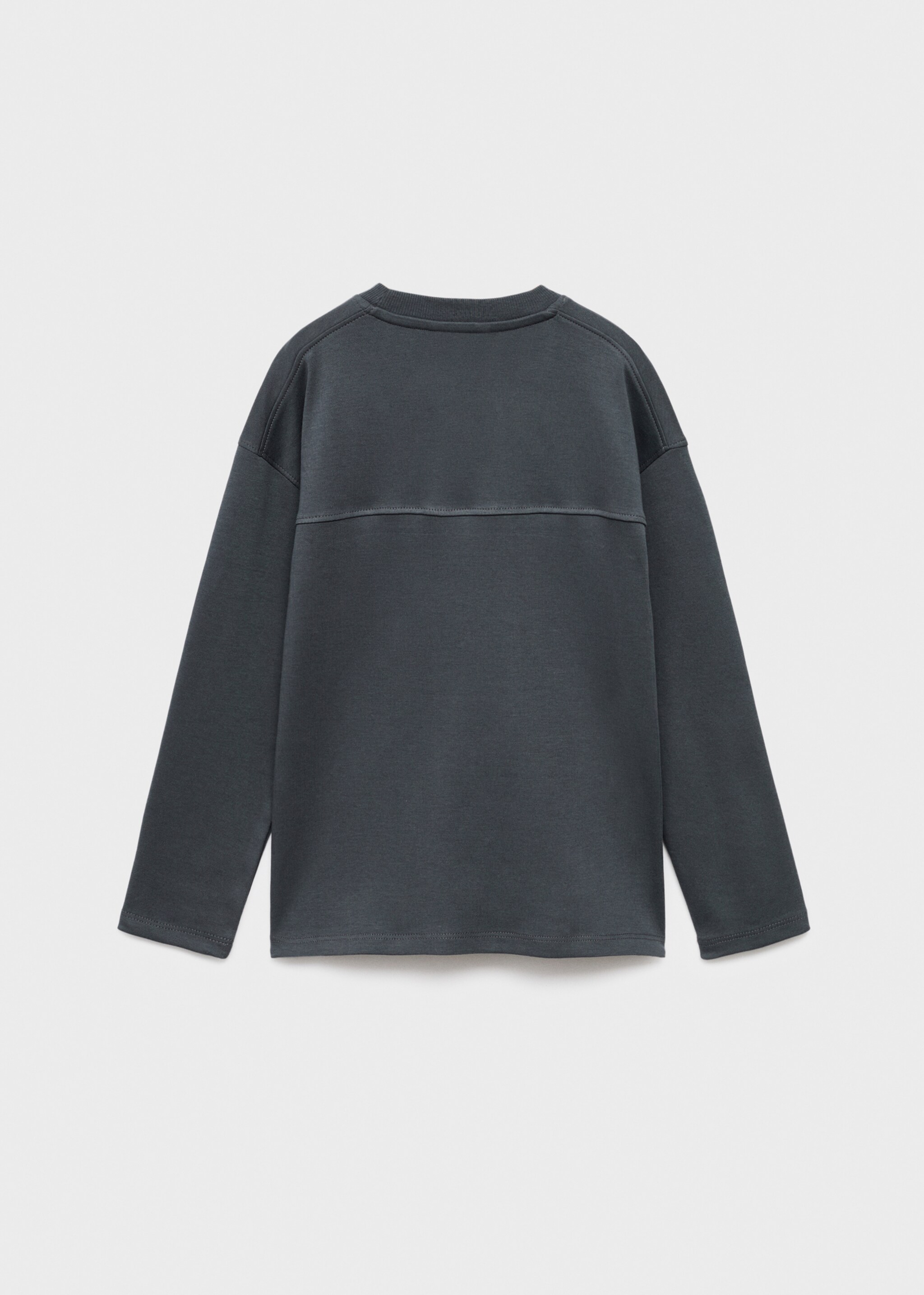 T-shirt avec couture poche - Verso de l’article, Gris anthracite. Ref: 17054418-00.
