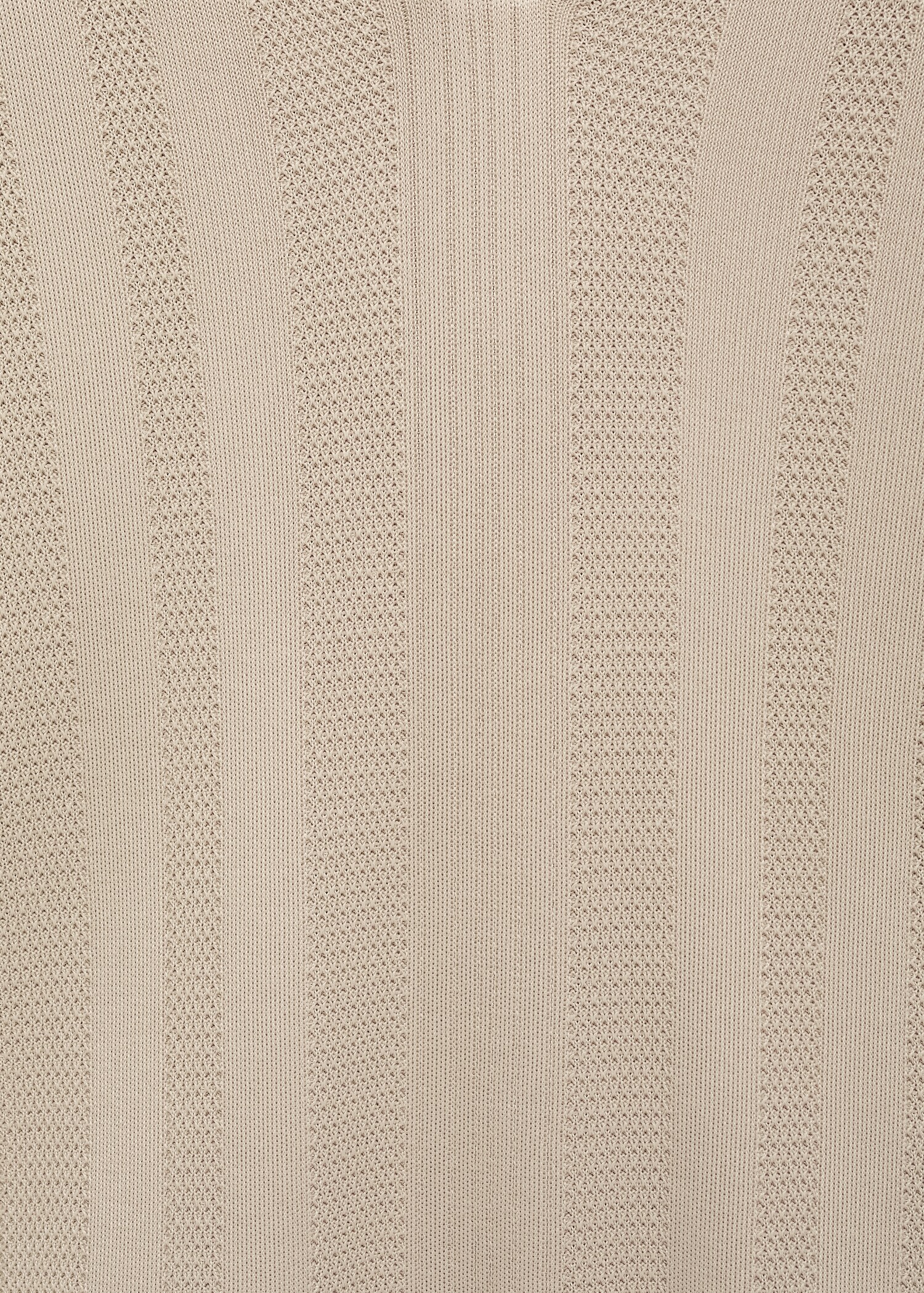 Geribd gebreid poloshirt - Detail van het artikel 0