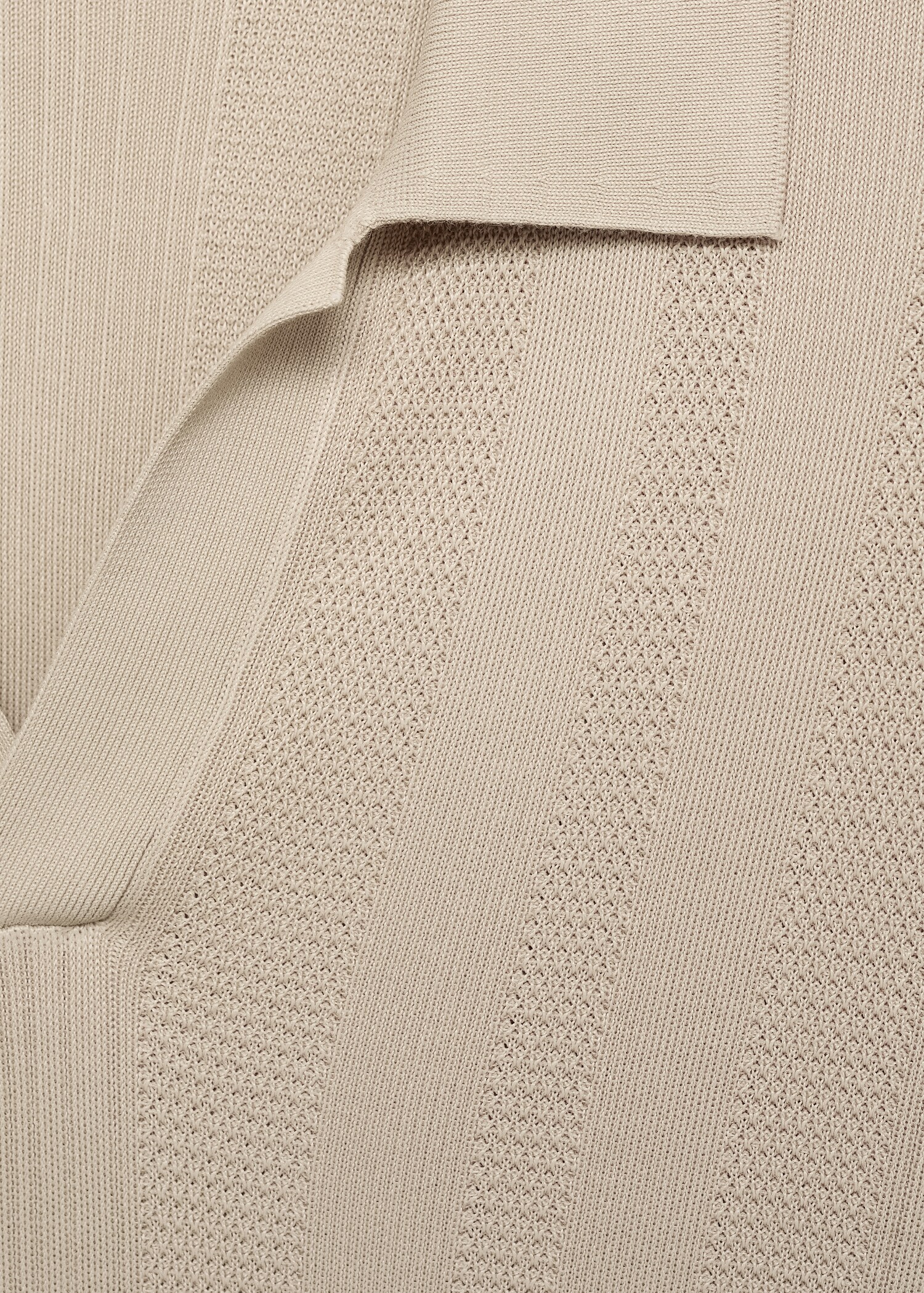 Geribd gebreid poloshirt - Detail van het artikel 8