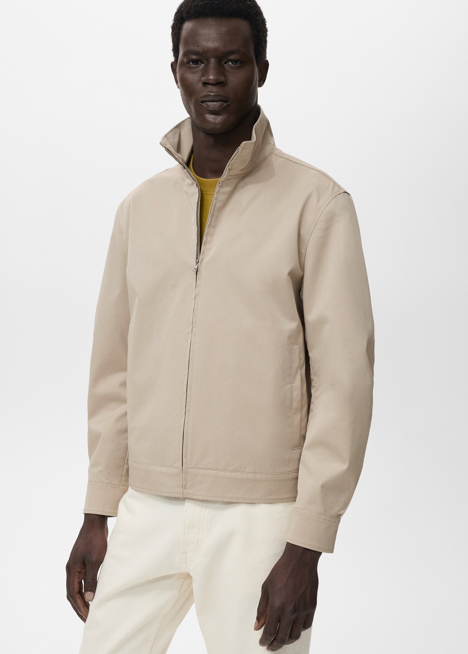 Zipper cotton jacket - Medium plane