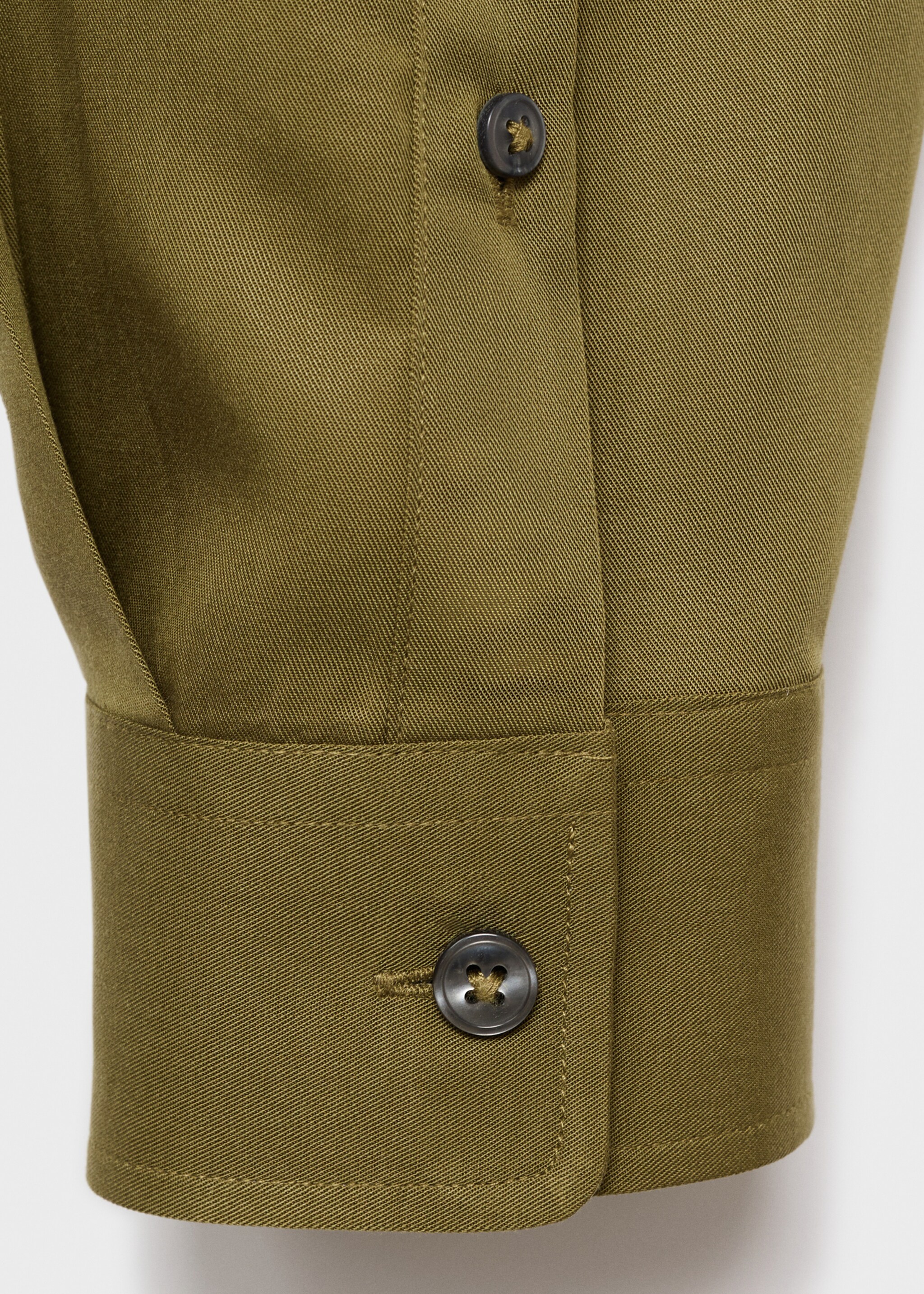 Camisa 100% tencel bolsillo - Detalle del artículo 0, Oliva. Ref: 17054430-00.