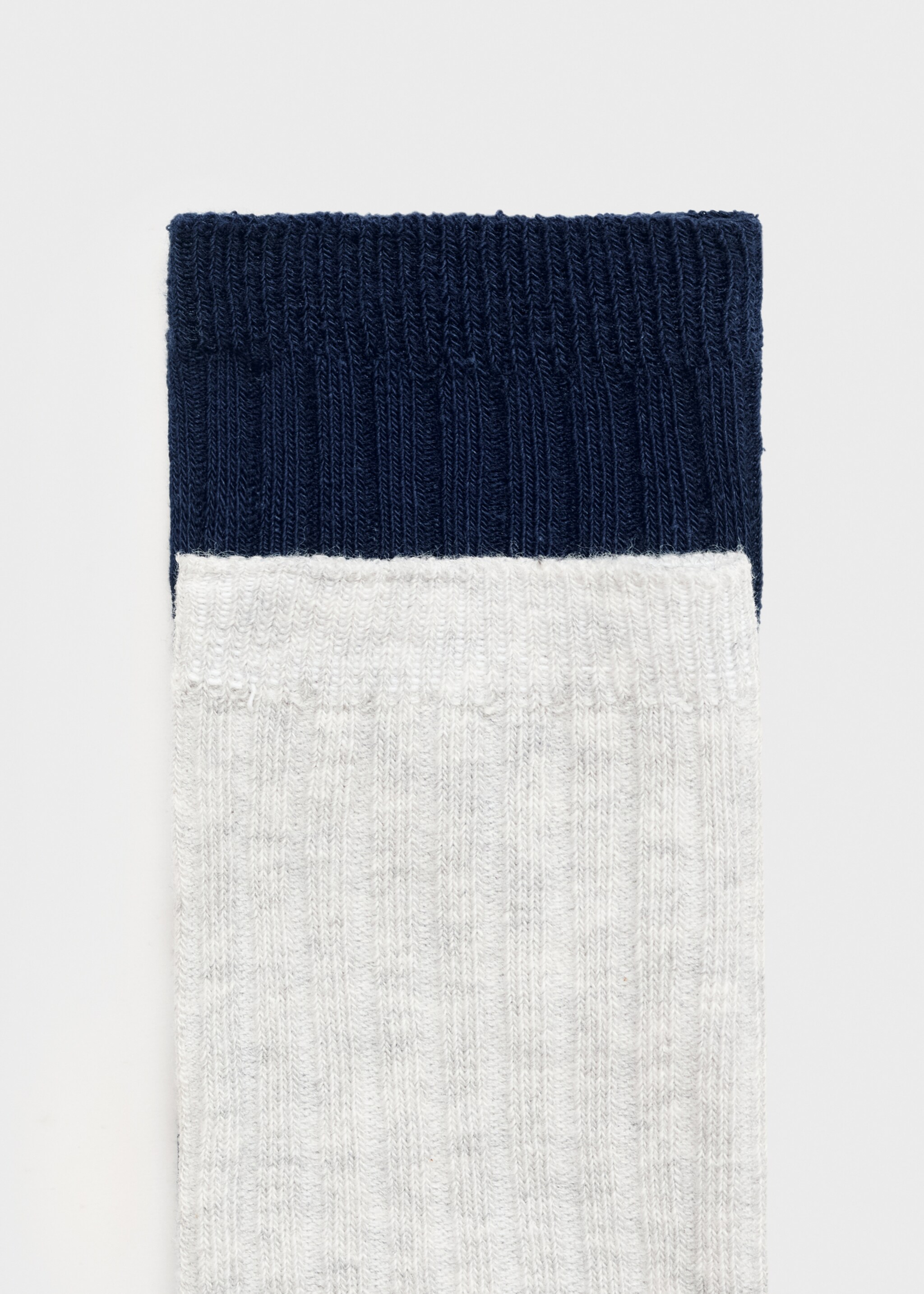 Chaussette riblong - Verso de l’article, Bleu marine. Ref: 17054433-00.