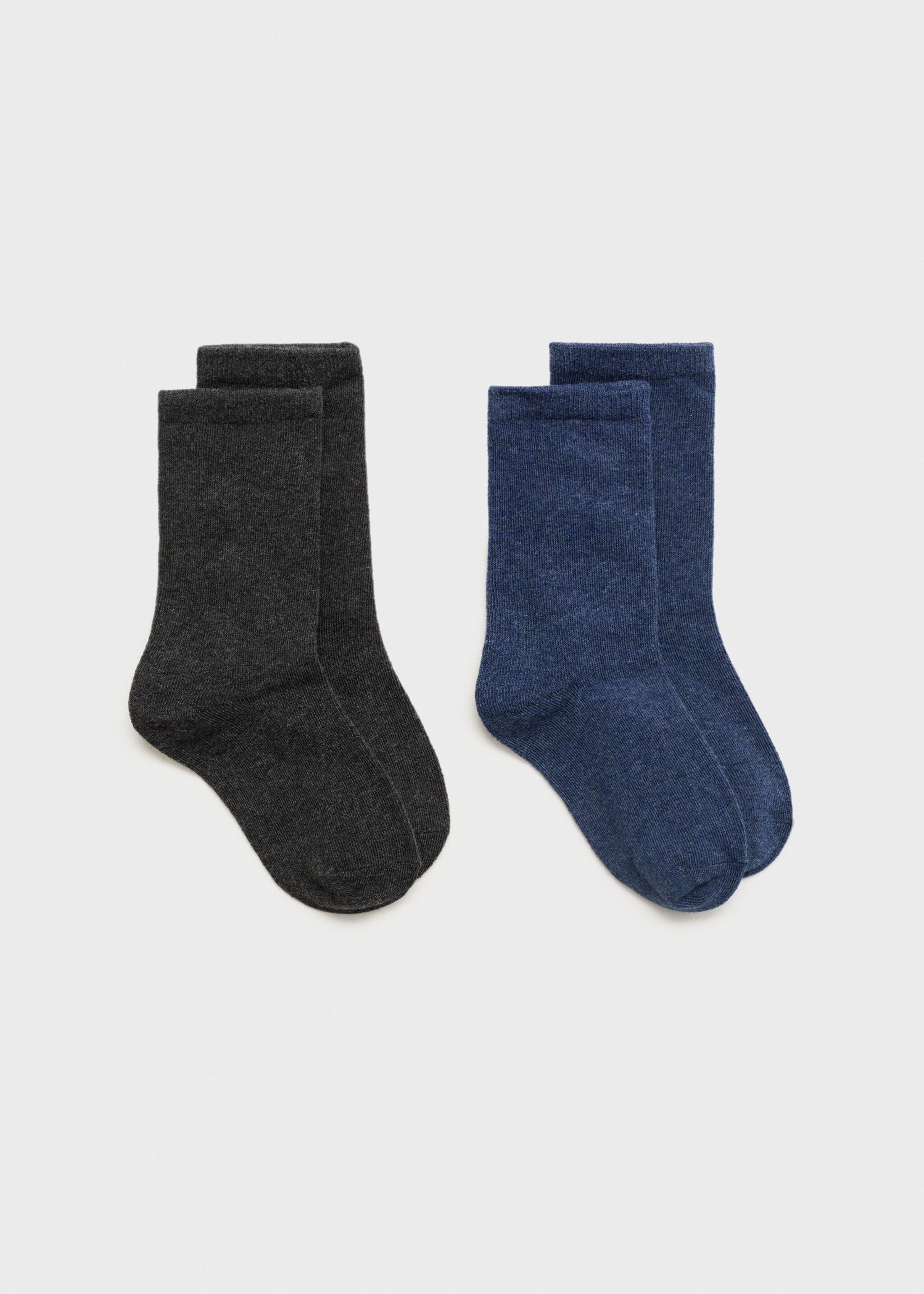Socks plain - Article without model, Charcoal. Ref: 17054434-00.