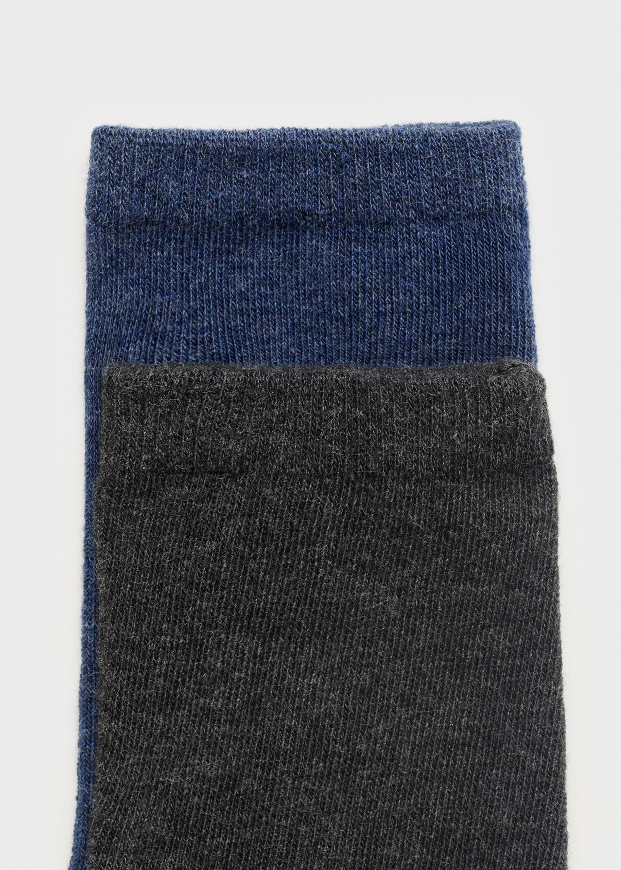 Socks plain - Reverse of the article, Charcoal. Ref: 17054434-00.