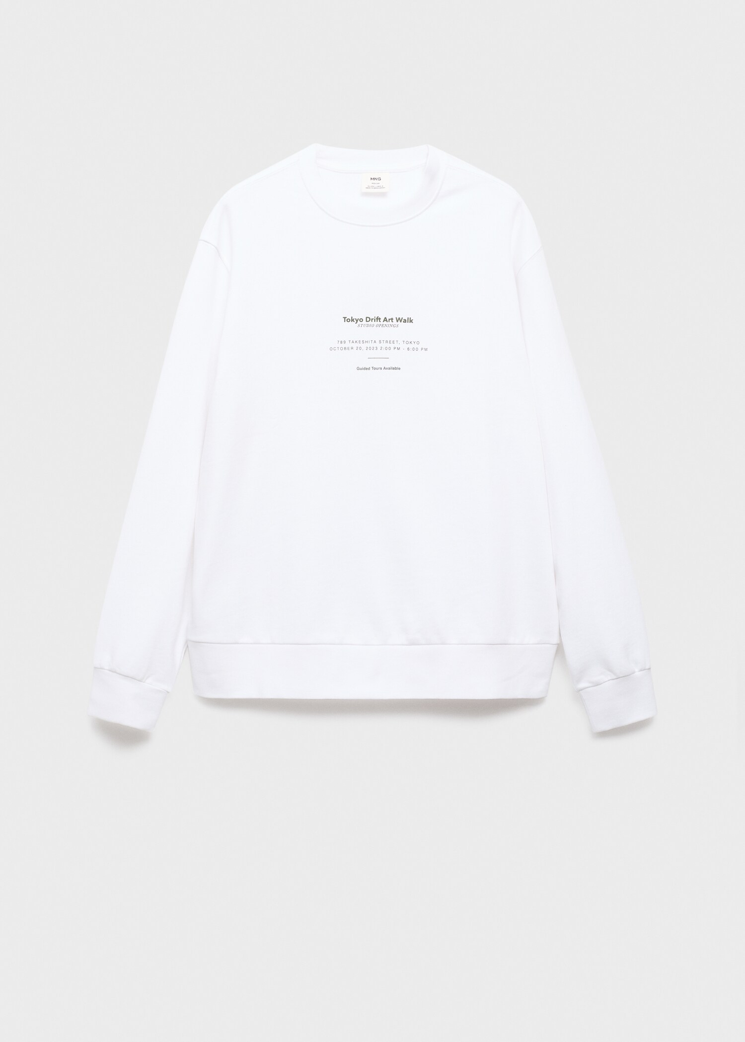100% cotton sweatshirt text - Article without model