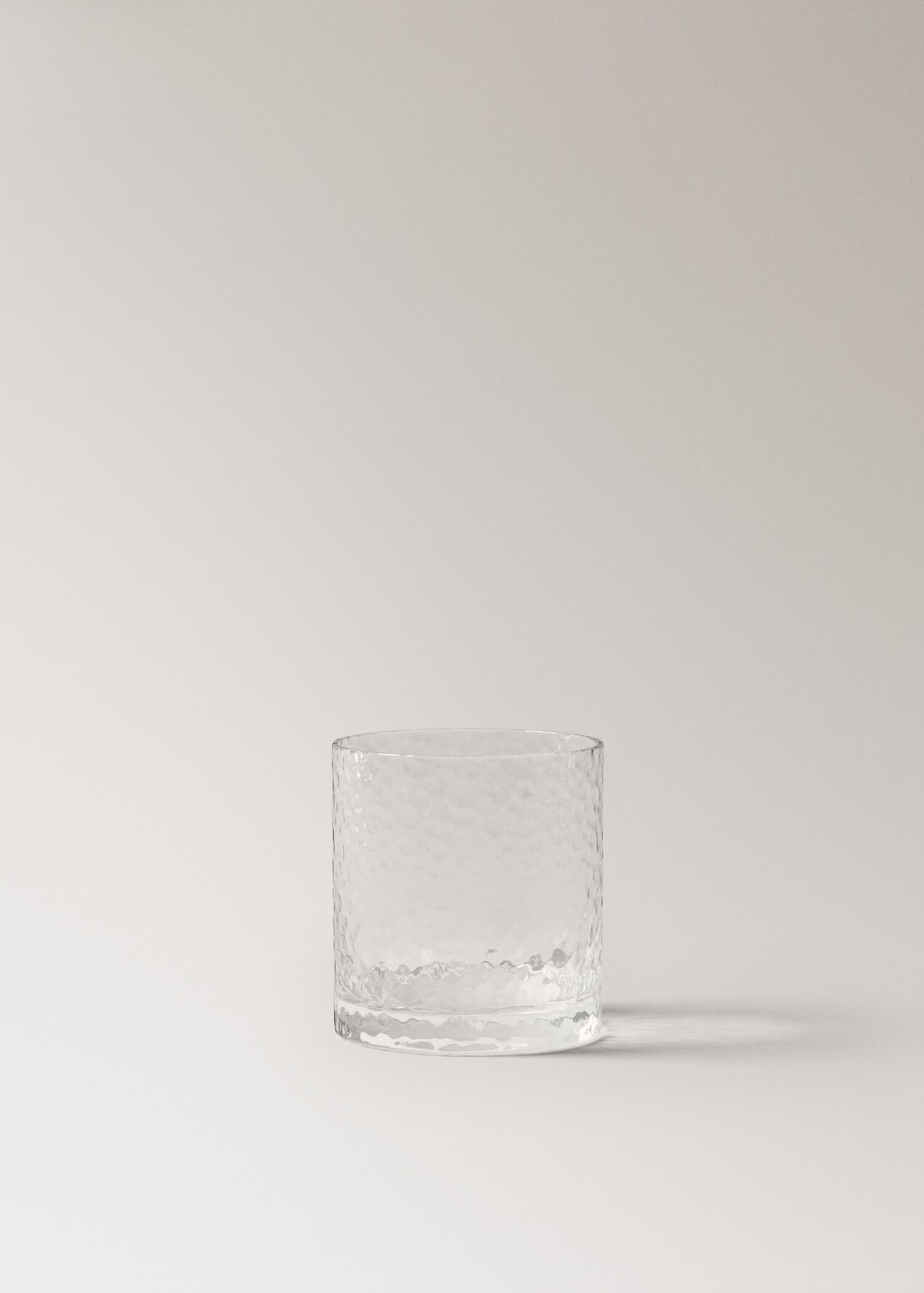 Hammered glass cup - Artikel zonder model