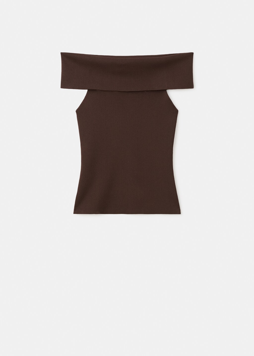 Mango Strapless knitted top thumbnail