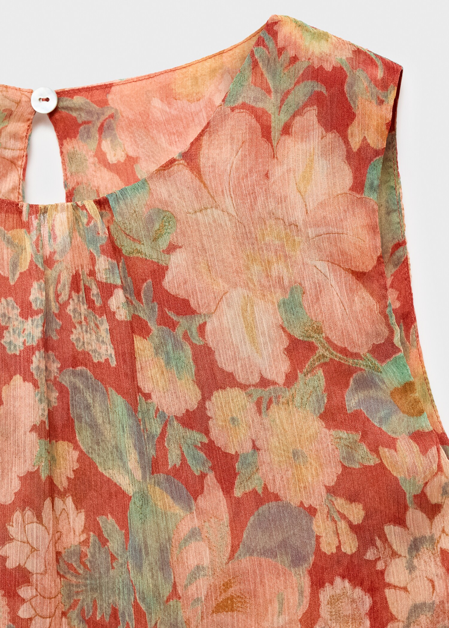 Floral pleated blouse - Details of the article 8