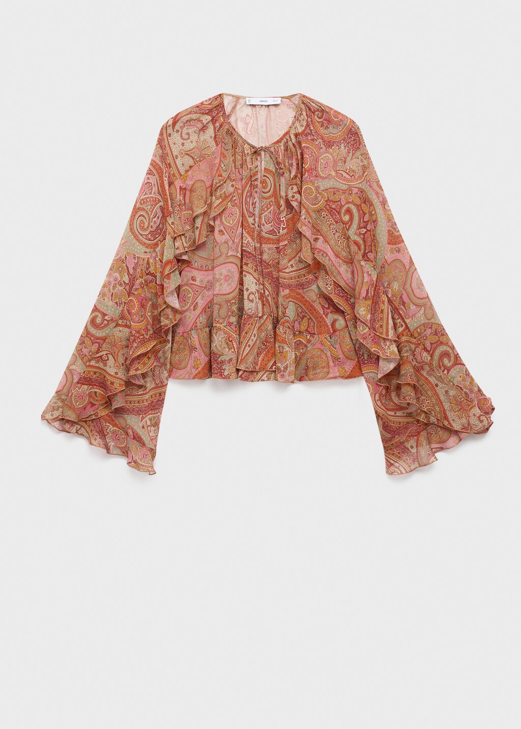 Ruffles printed blouse - image 4