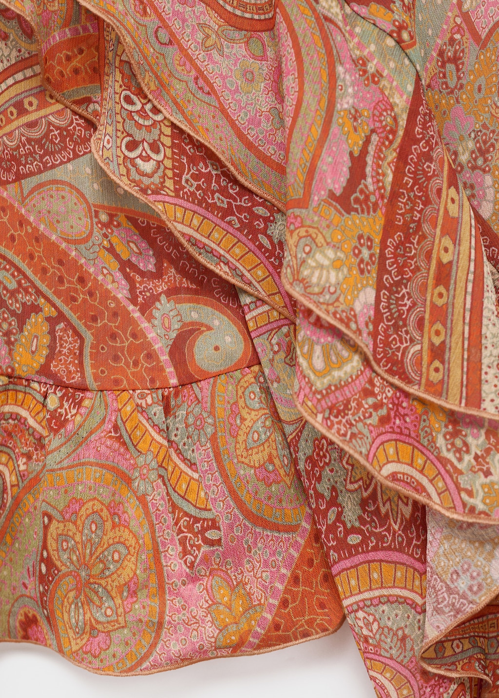 Ruffles printed blouse