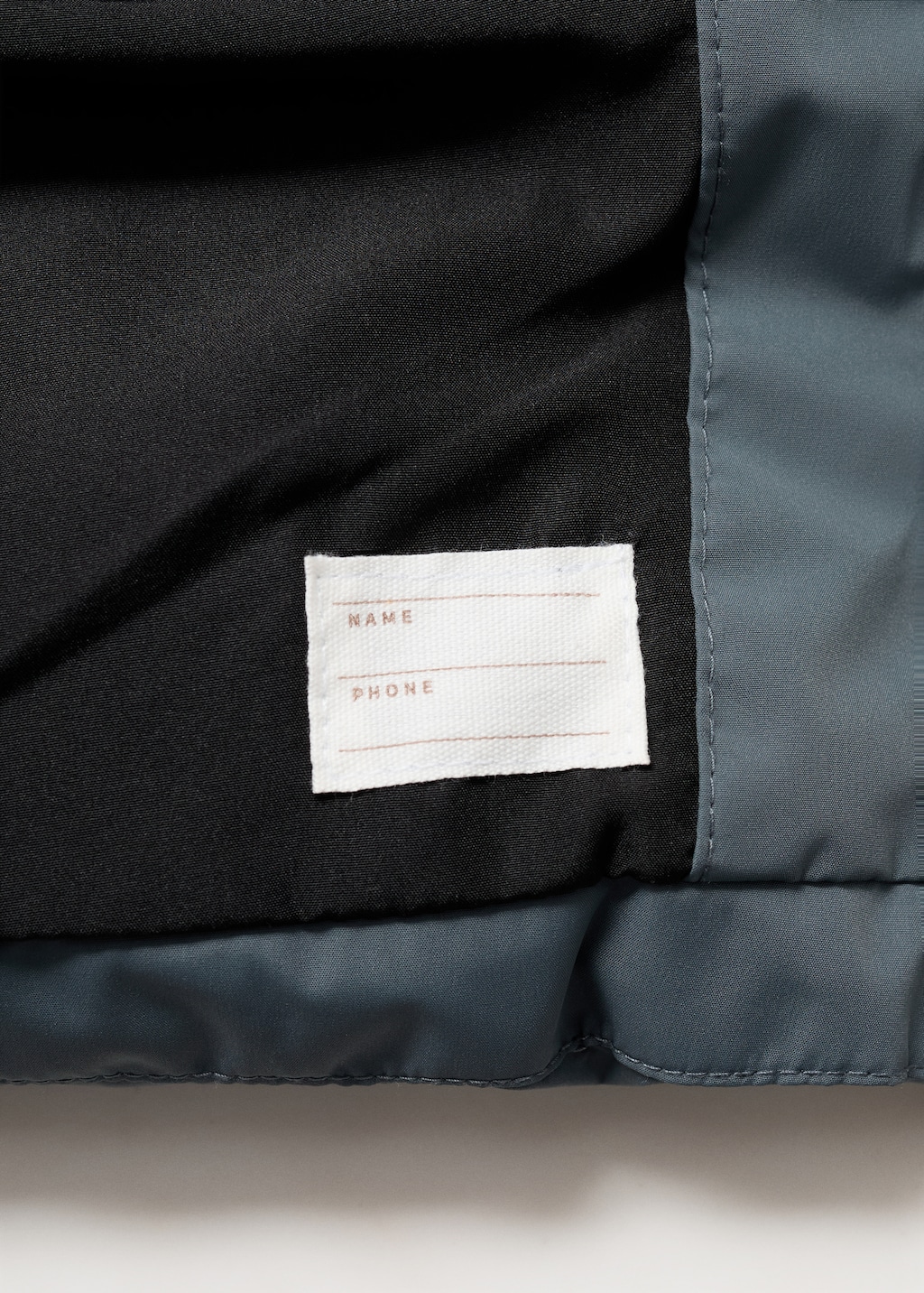 Long padded anorak with hood