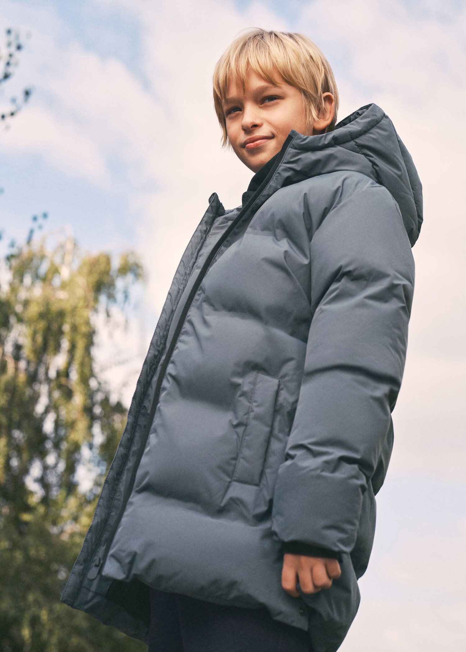 Anorak long matelassé capuche - Détail de l'article 5