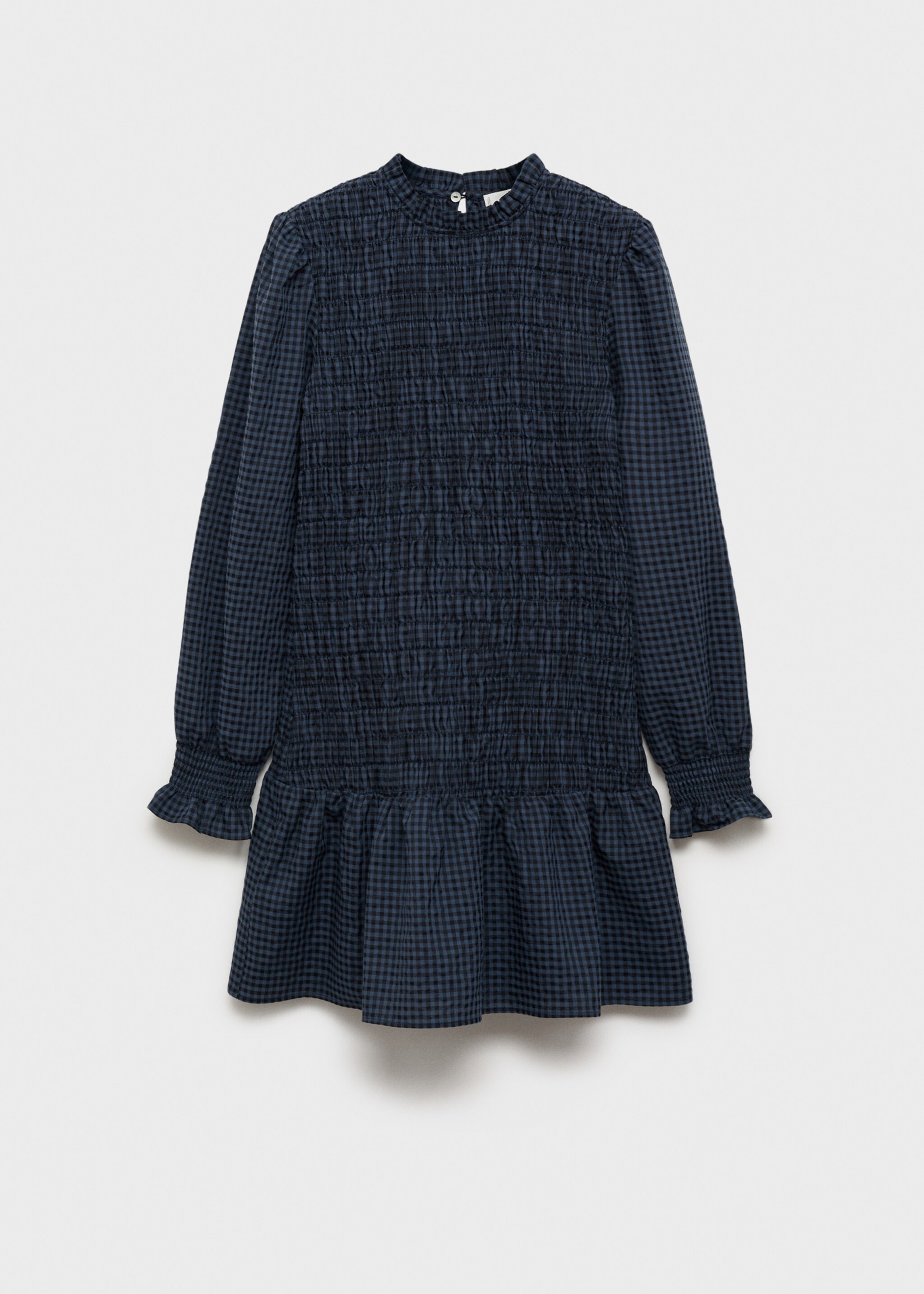 Robe à carreaux froncée - Article sans modèle