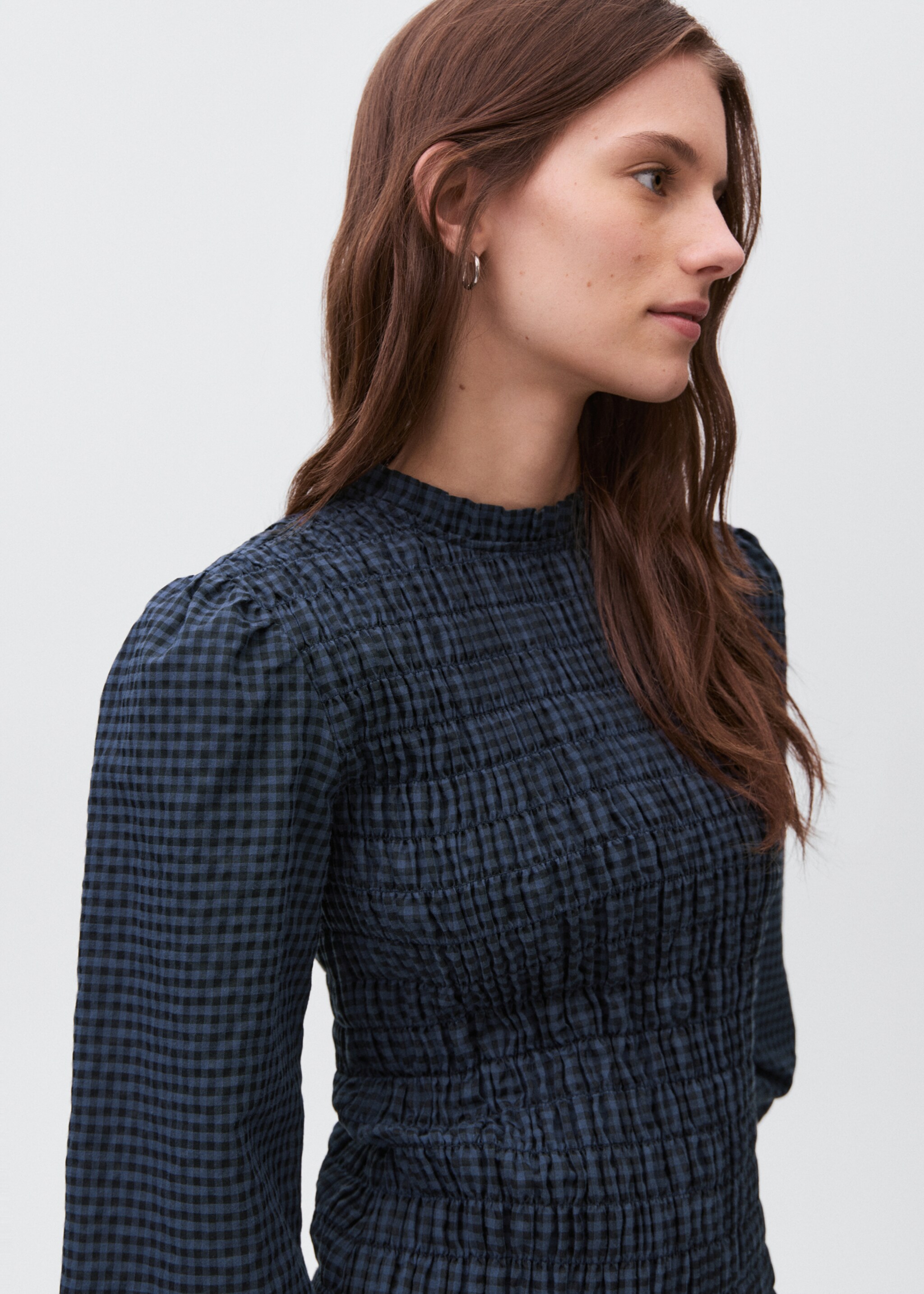 Robe à carreaux froncée - Détail de l'article 1
