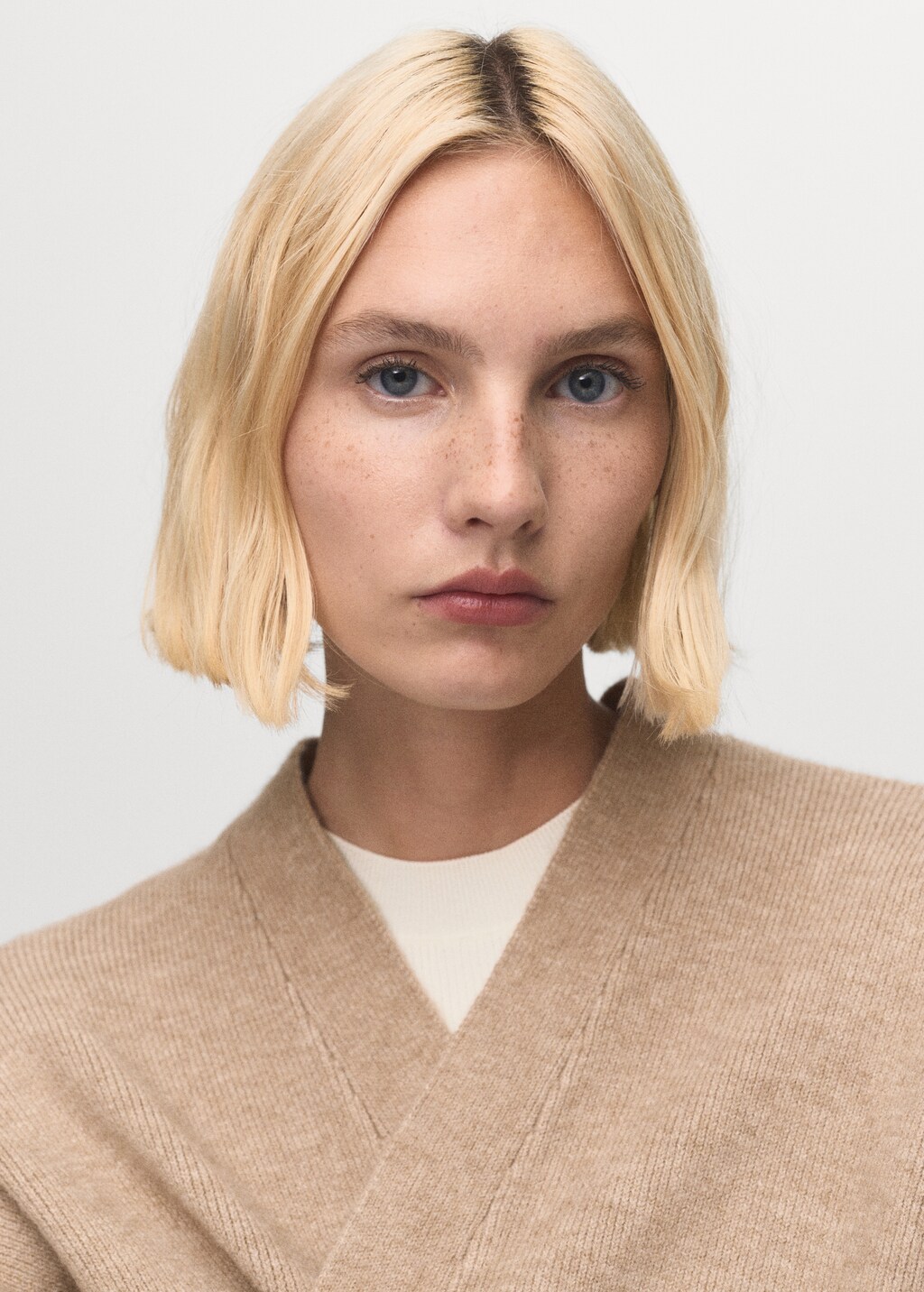 Mango Long knitted coat