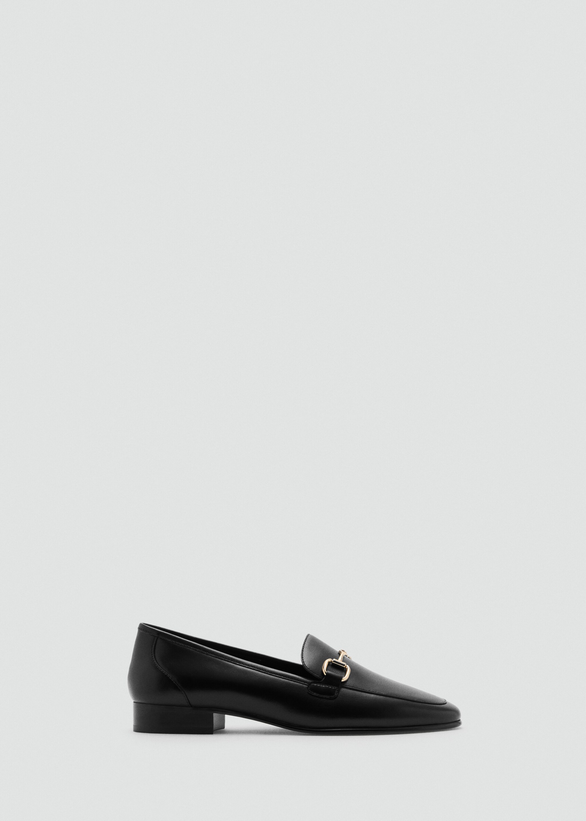 Buckle leather moccasins - Article without model, Black. Ref: 17054783-00.