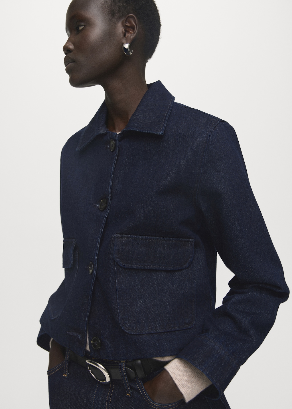 Denim jacket with pockets