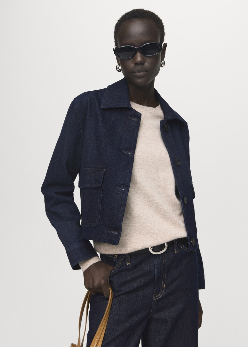 Mango Denim jacket with pockets