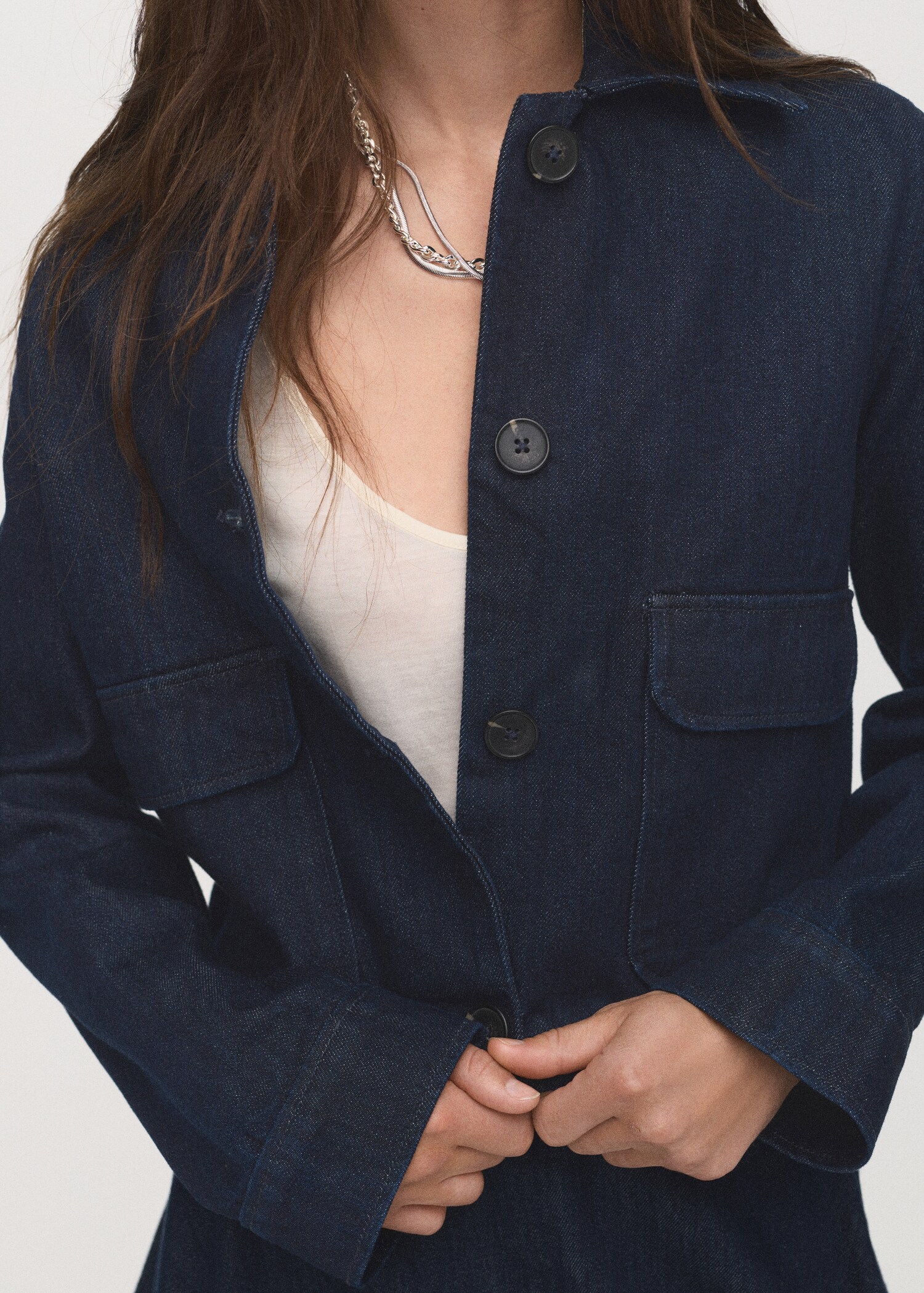 Veste denim poches - Détail de l'article 6