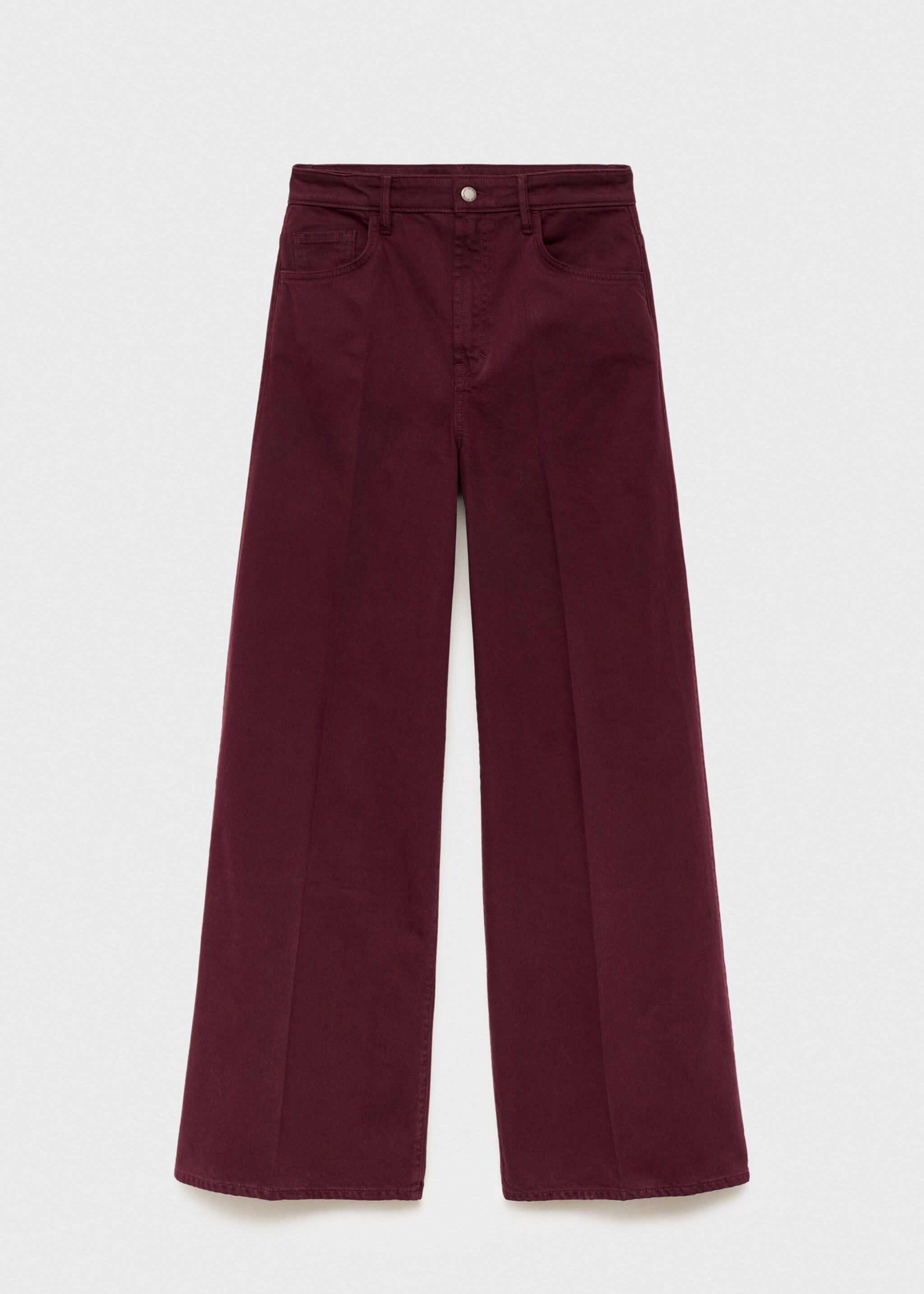 Jean large taille haute - Article sans modèle, Lie de vin. Ref: 17054786-00.