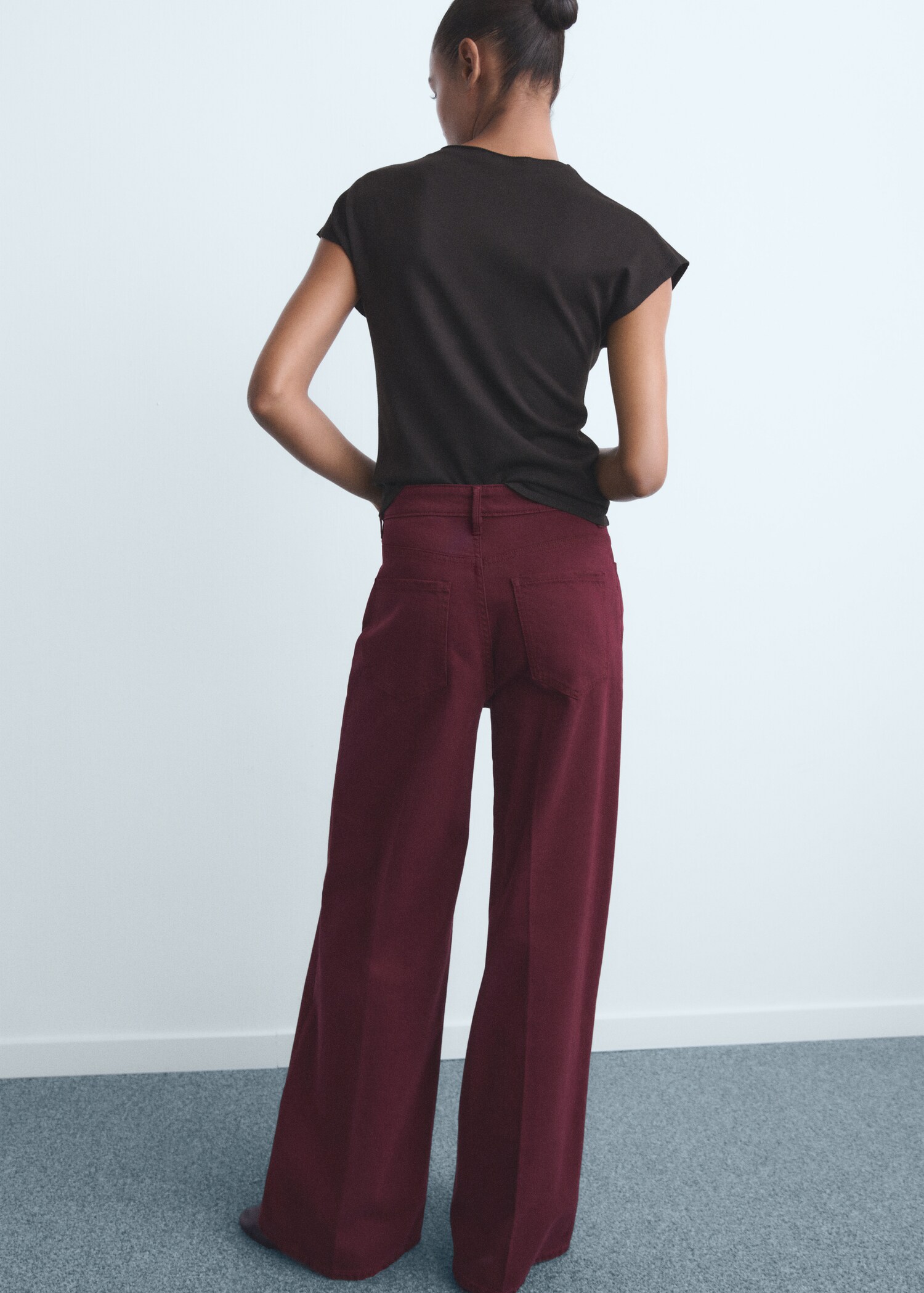 Jean wide leg taille haute - Verso de l’article
