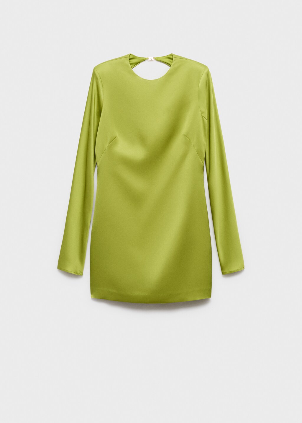 Mango Open-back satin-effect dress