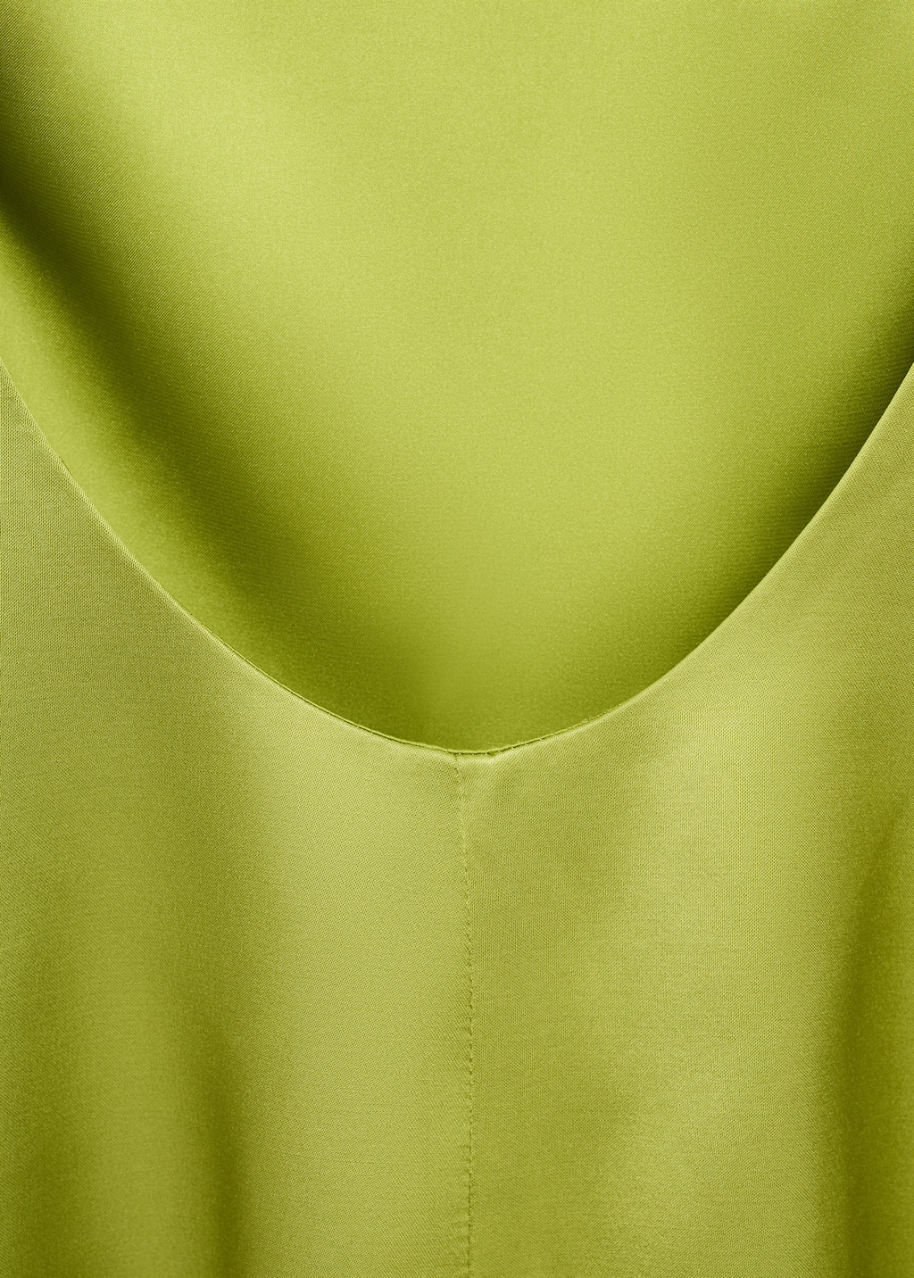 Open-back satin-effect dress