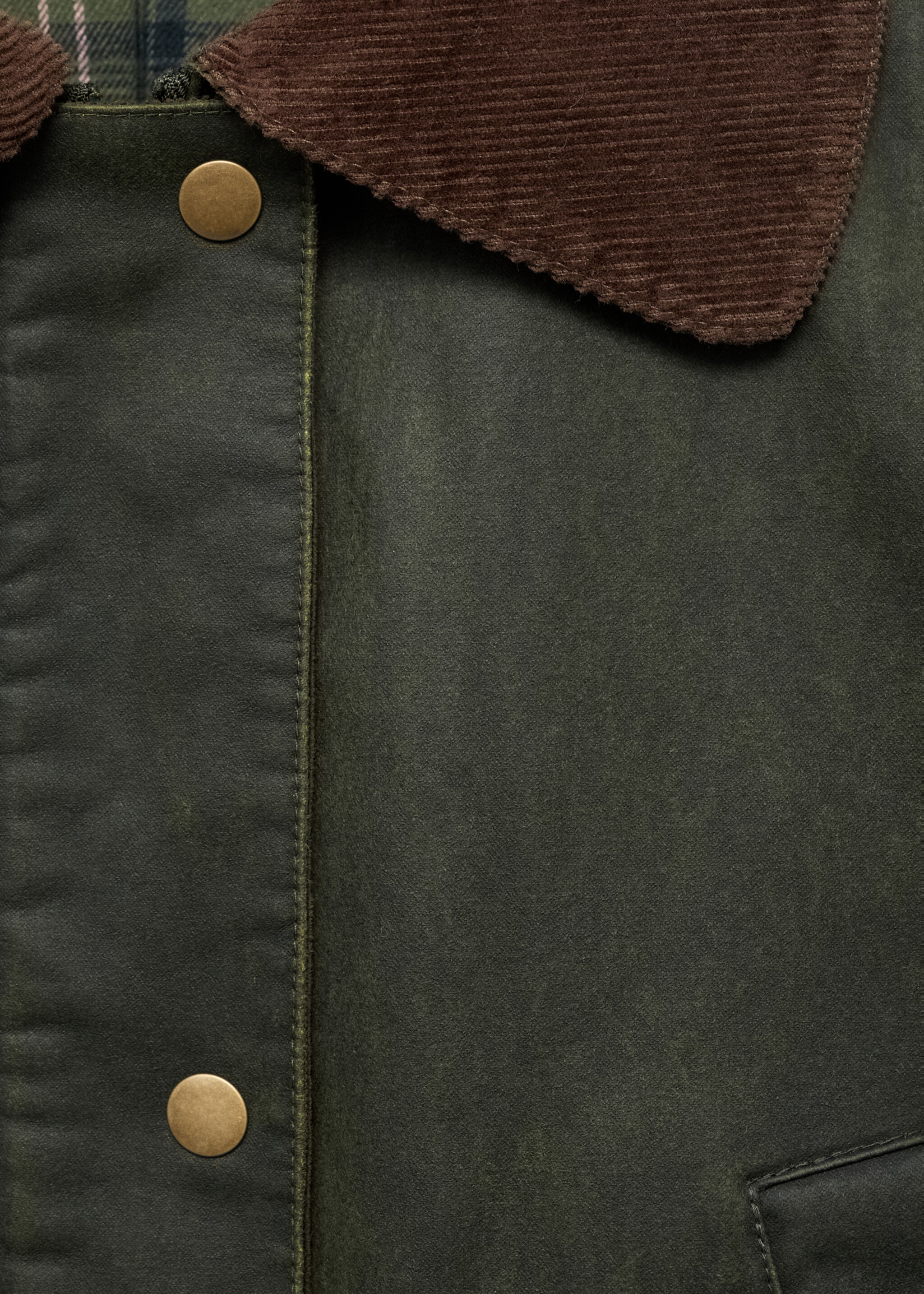 Parka efecto encerado - Detalle del artículo 8, Verde. Ref: 17055140-00.