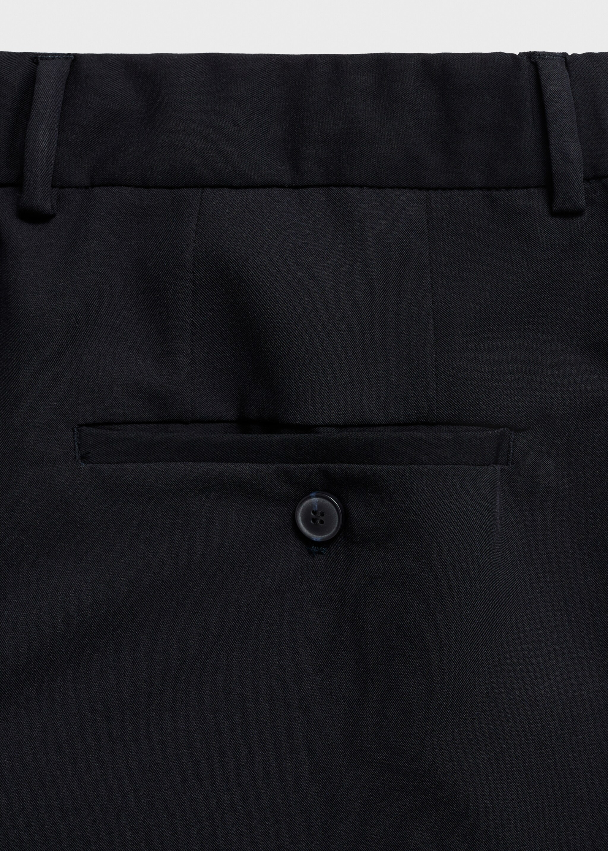 Fluid straight-leg pants - Details of the article 0, Dark Navy. Ref: 17055146-00.